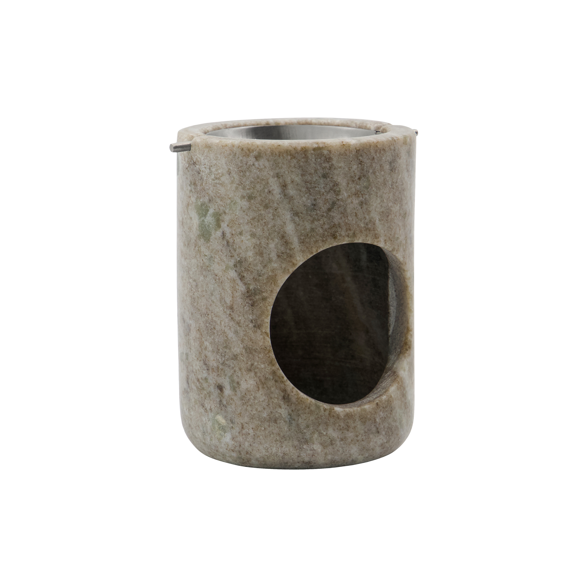 Meraki - Oliebrænder MKMarble, beige/sølv finish