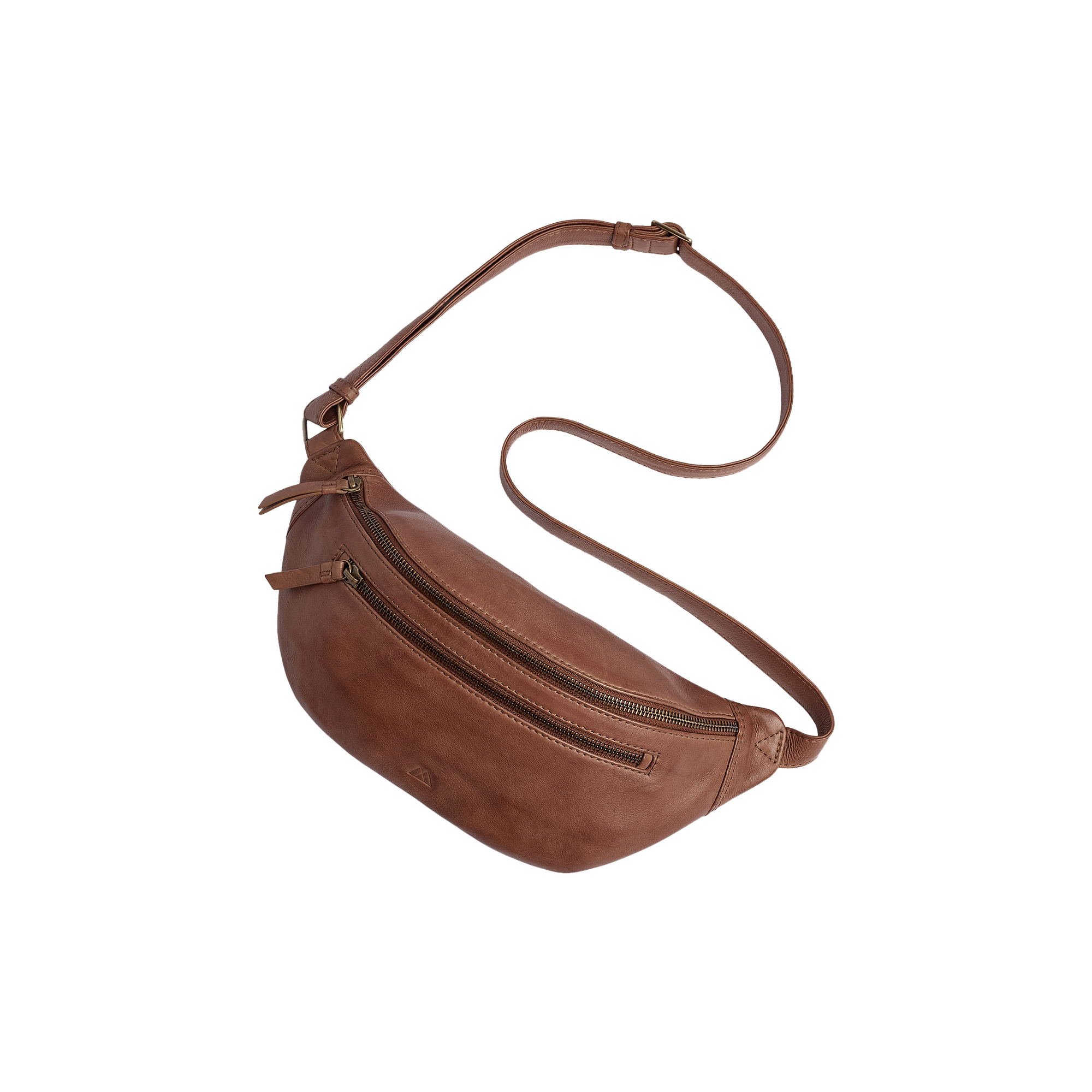Markberg - AiloMBG Bum Bag, Soft Vintage, cognac w/br. gold