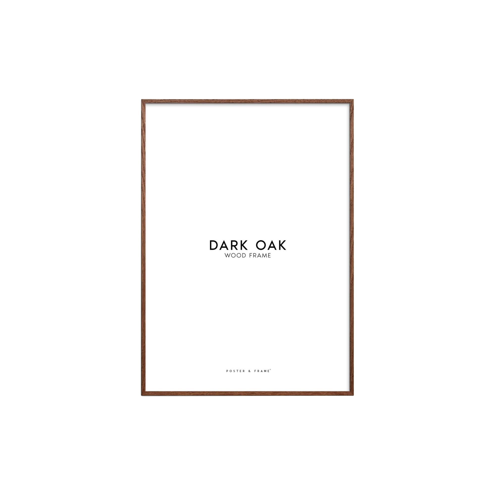 Poster & Frame - Wood Frame, dark oak - 50x50 cm