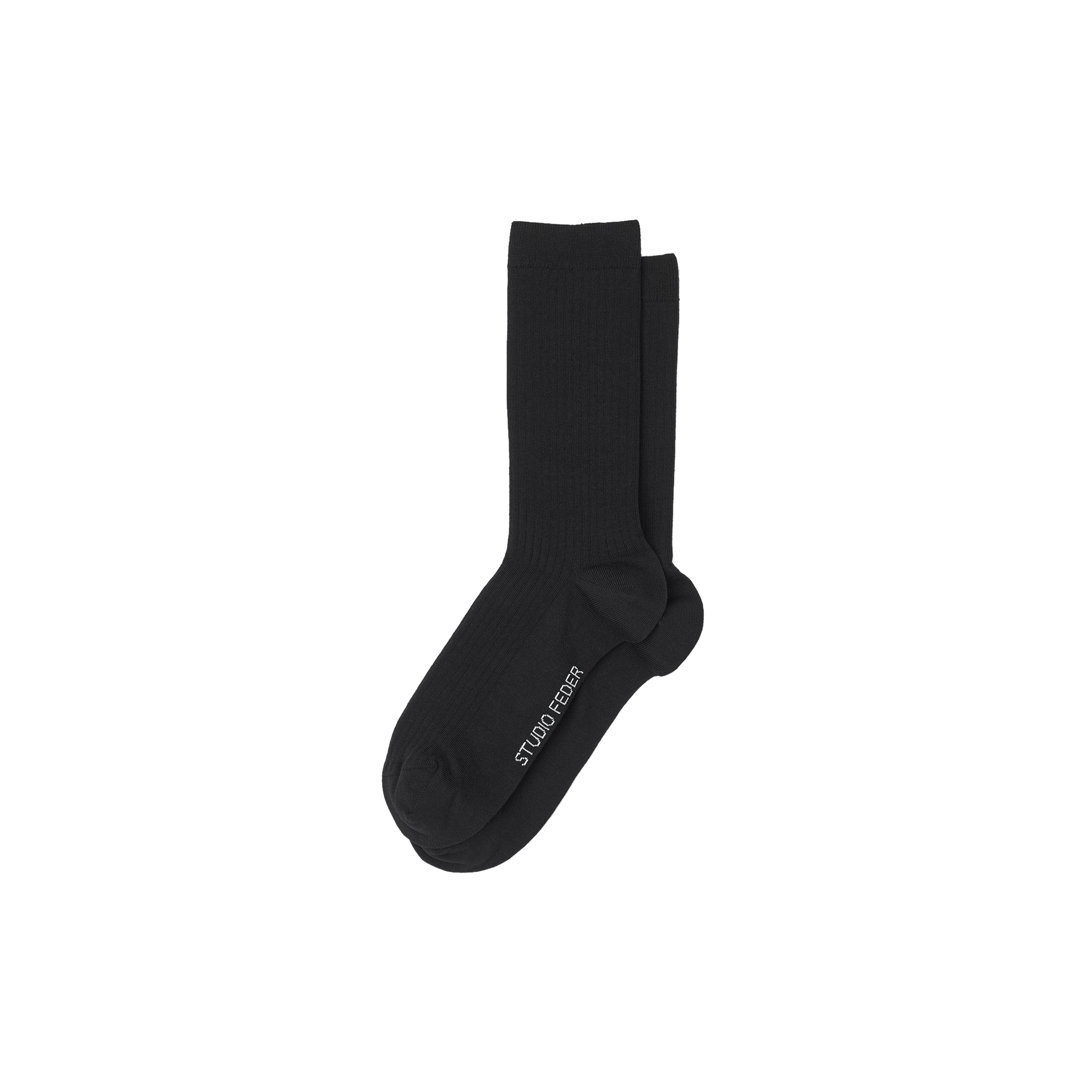 Studio Feder - Minna bomuld sok, black - 36-38