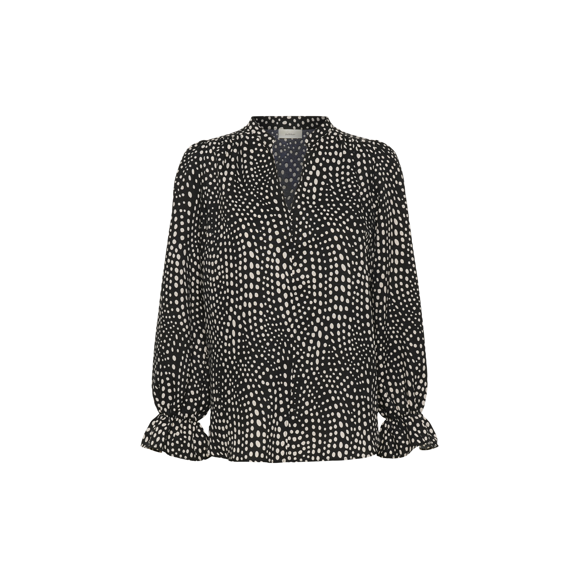 InWear - LibertyIW Blouse, black faded dot - Str. 34