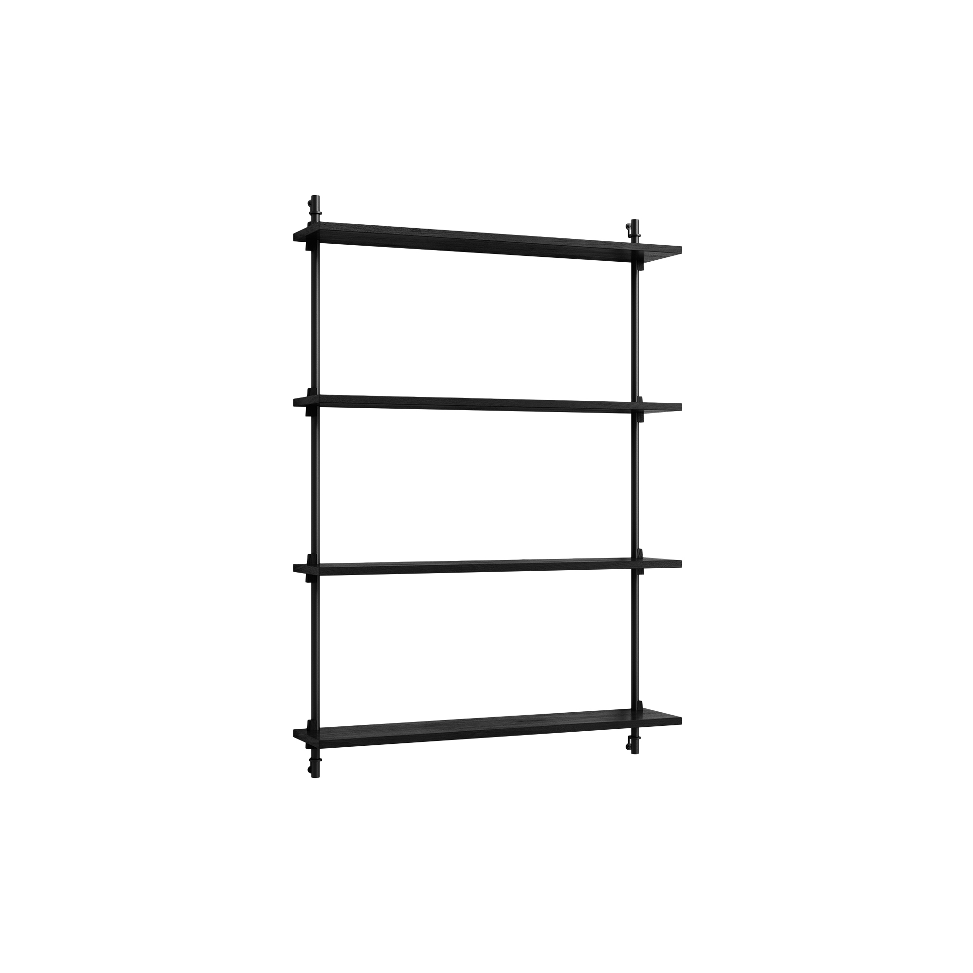 MOEBE - Wall Shelving Medium, black/black