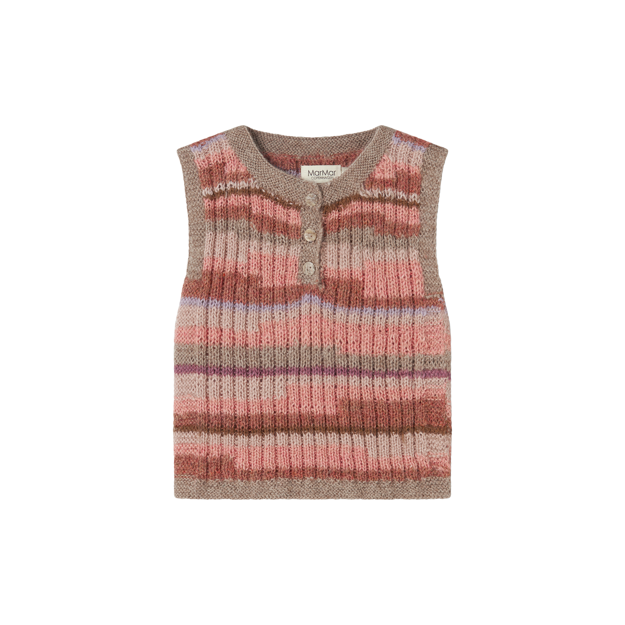 MarMar Copenhagen - Talvar Knit Vest, multicolour girl - Str. 2M-56