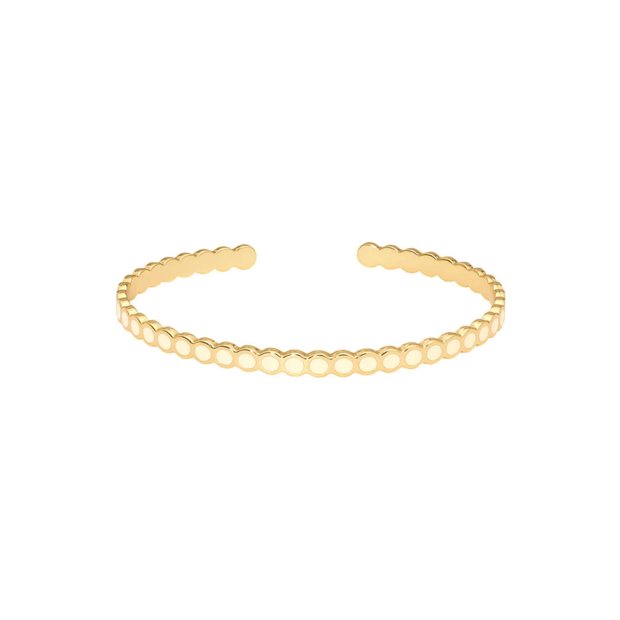 bangle up - LUMI Bracelet, white sand