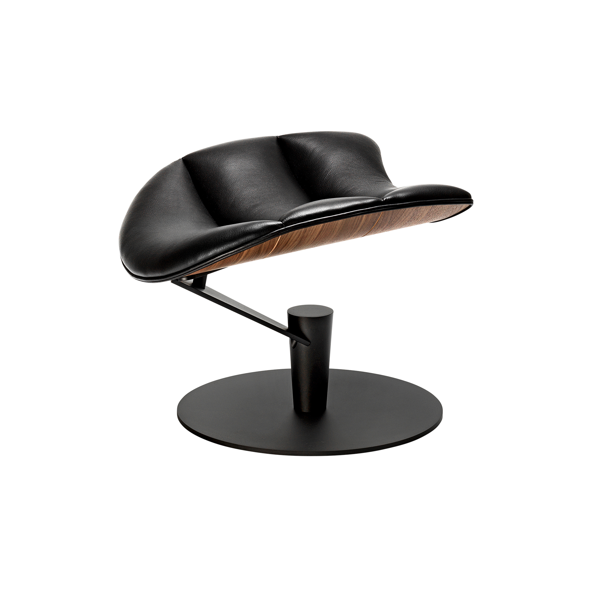 Bruunmunch Furniture - Lobster Footstool, valnød/sort