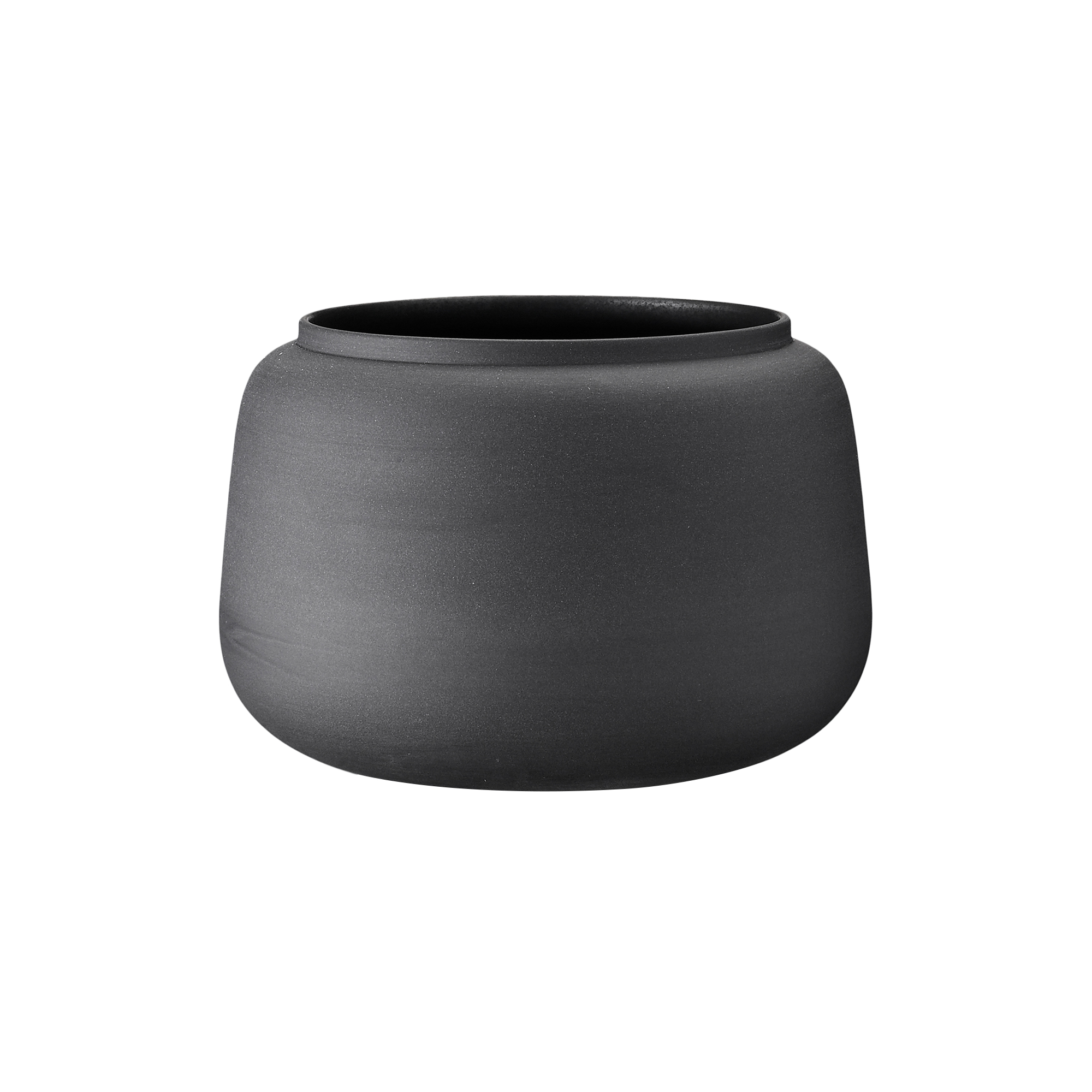 Ditte Fischer Copenhagen - Klassisk vase bred stor, sort - Large