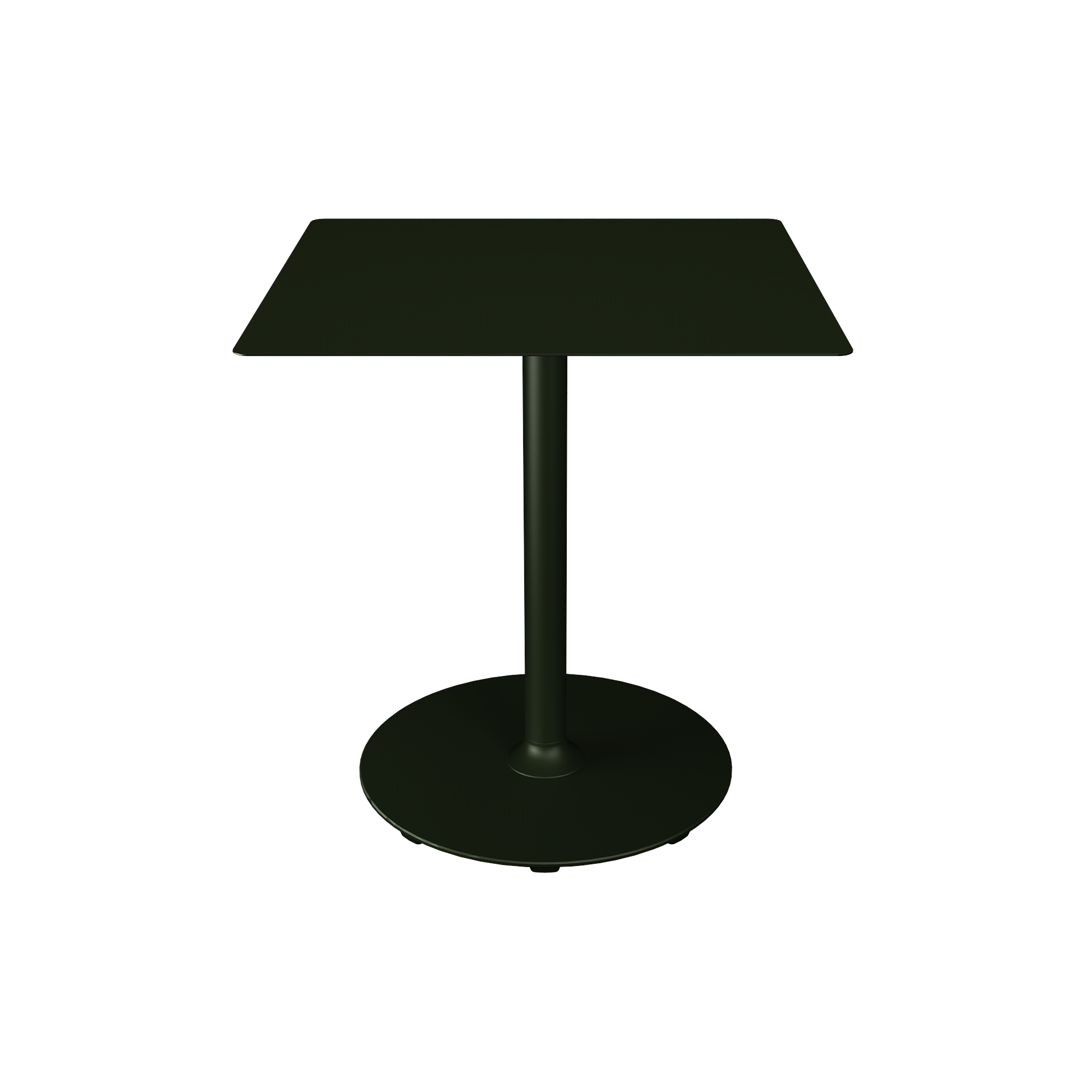 HOUE - PICO Café Table with Round Base 70x70, olive green