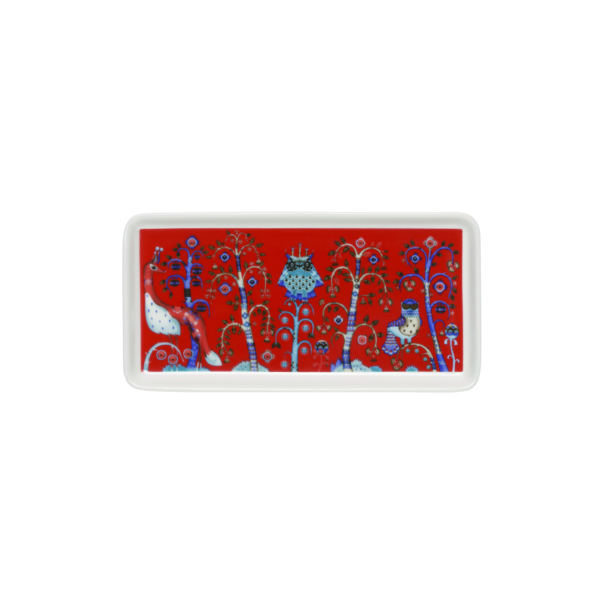 Iittala - Taika aflang tallerken, rød