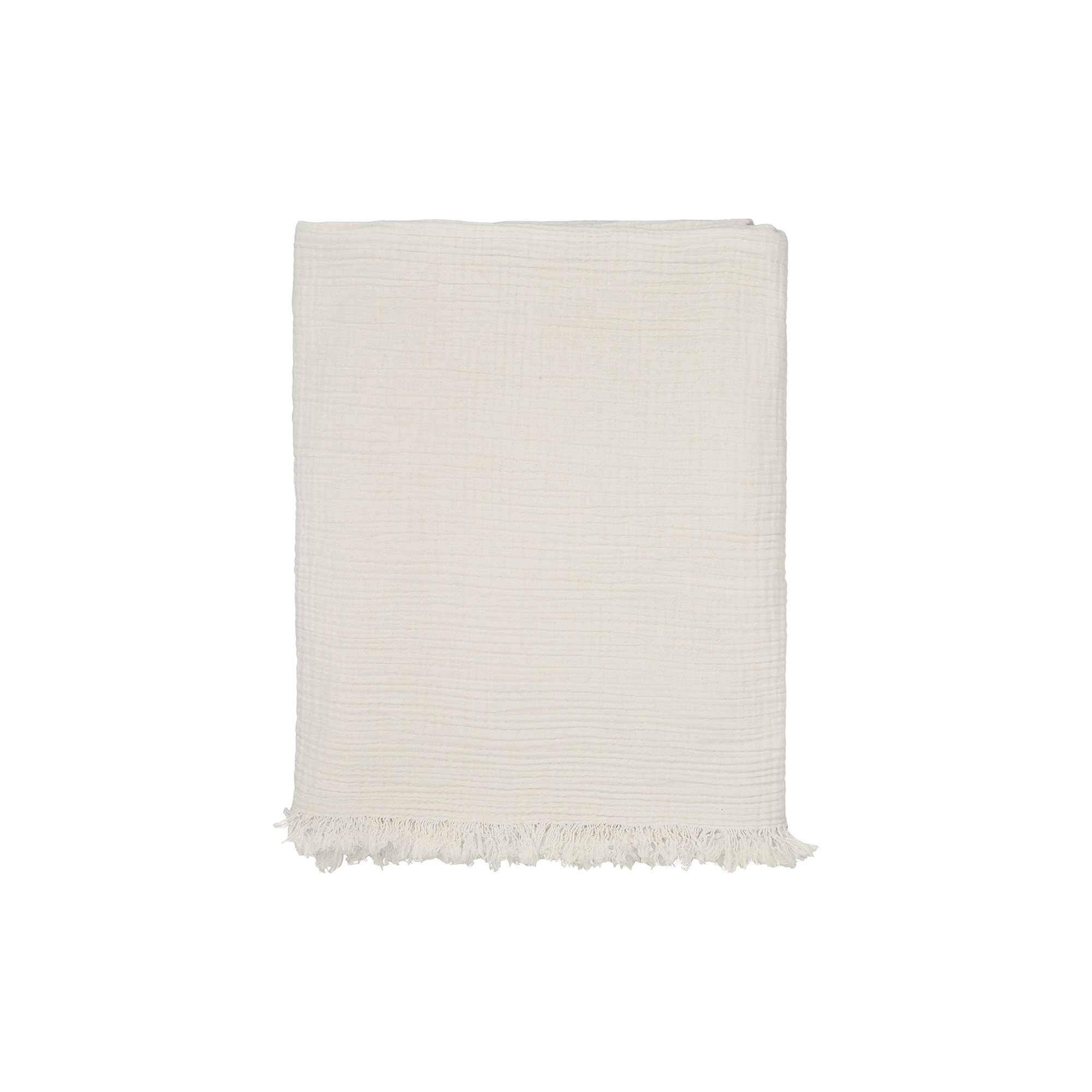 Aiayu - Cotton plaid, pure ecru