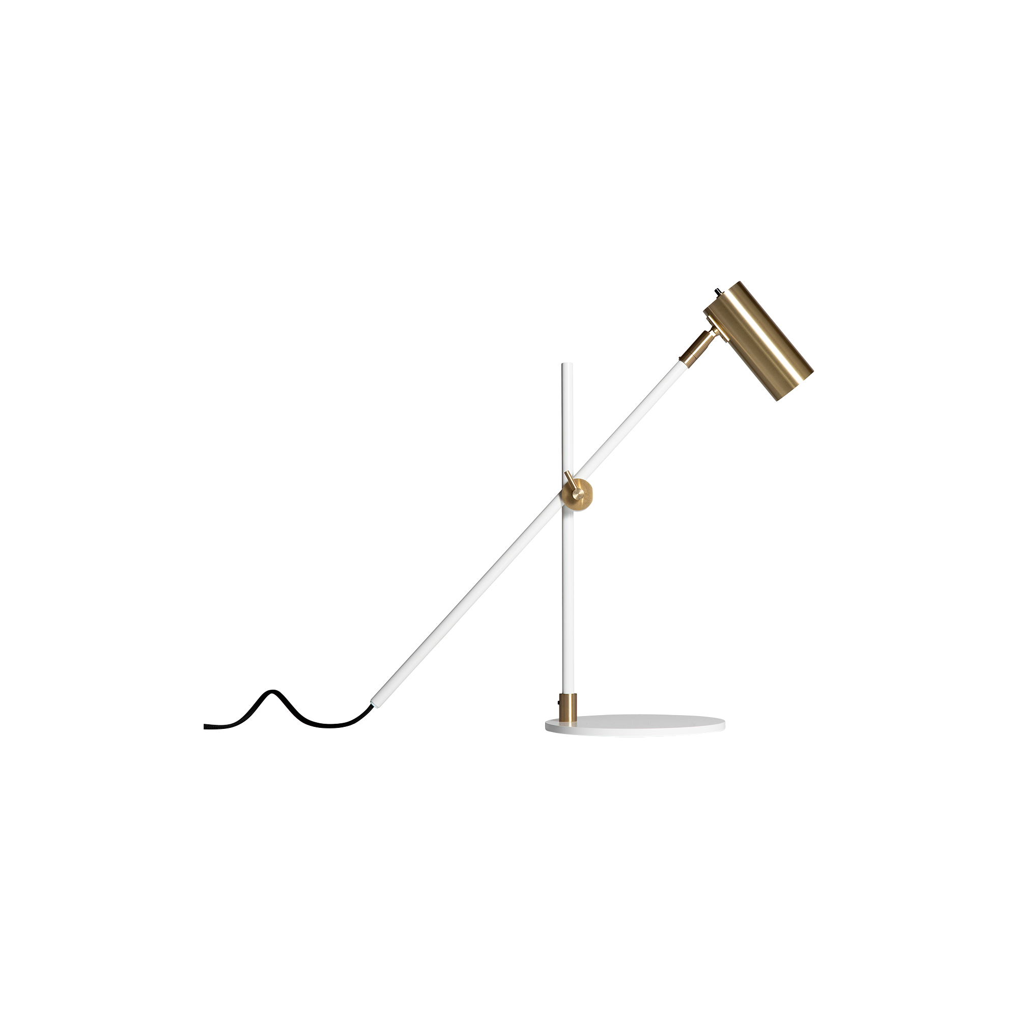 Rubn - Lektor Desk Lamp, white/brass