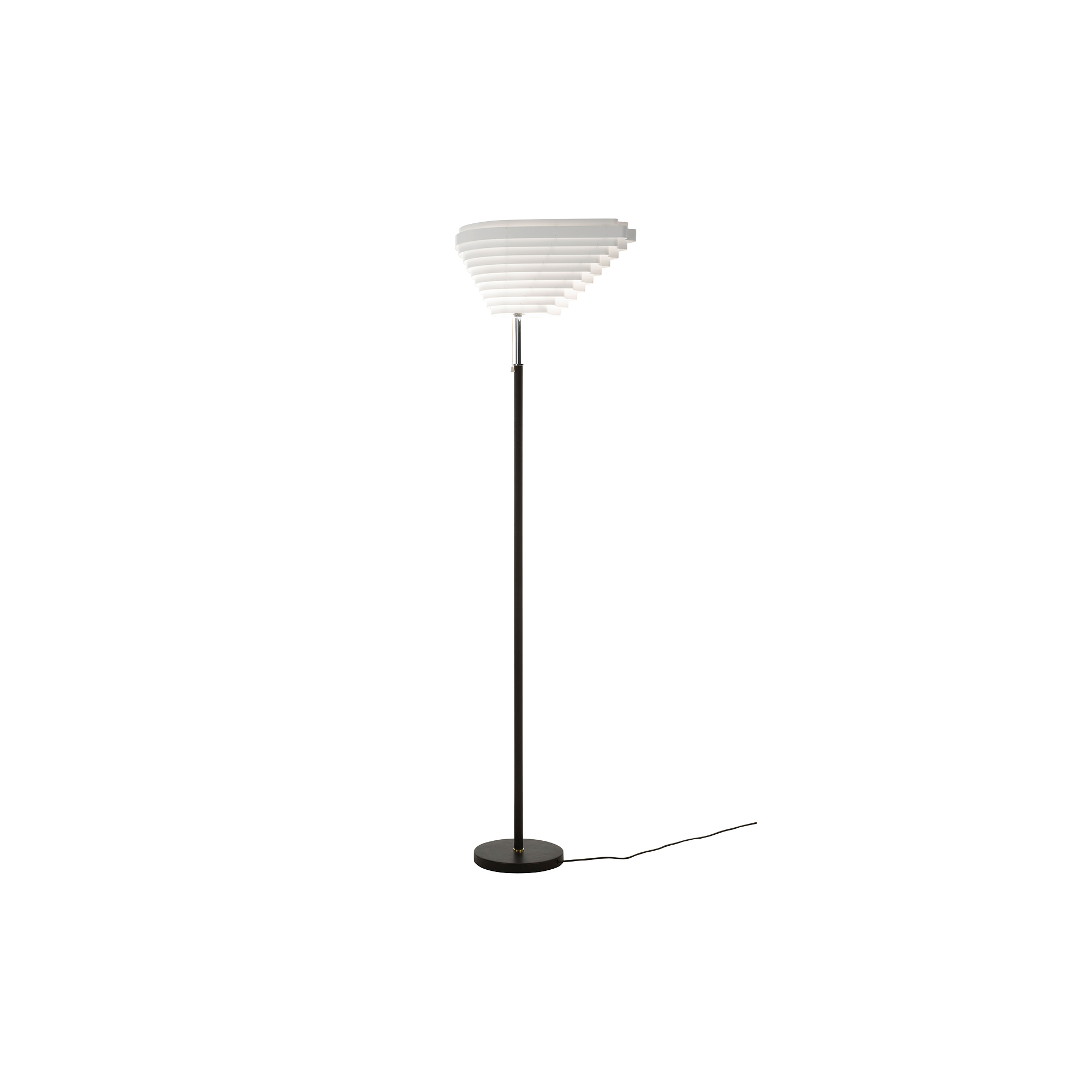 Artek - Floor Light A805 “Angel Wing“, nickel-plated brass