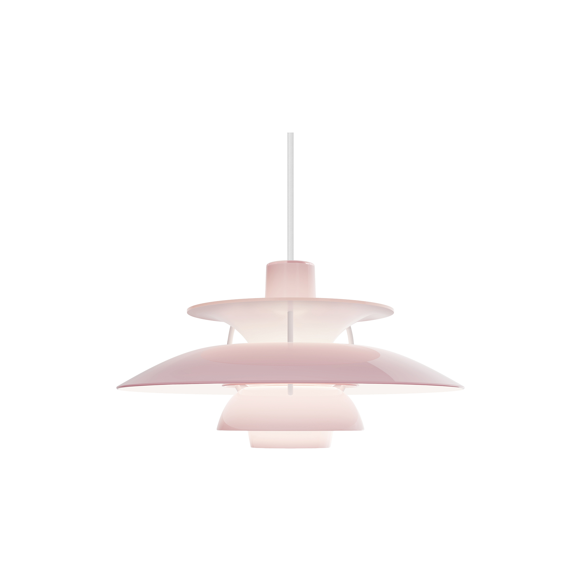 Louis Poulsen - PH 5 320 Opal pendel, opal pale rose