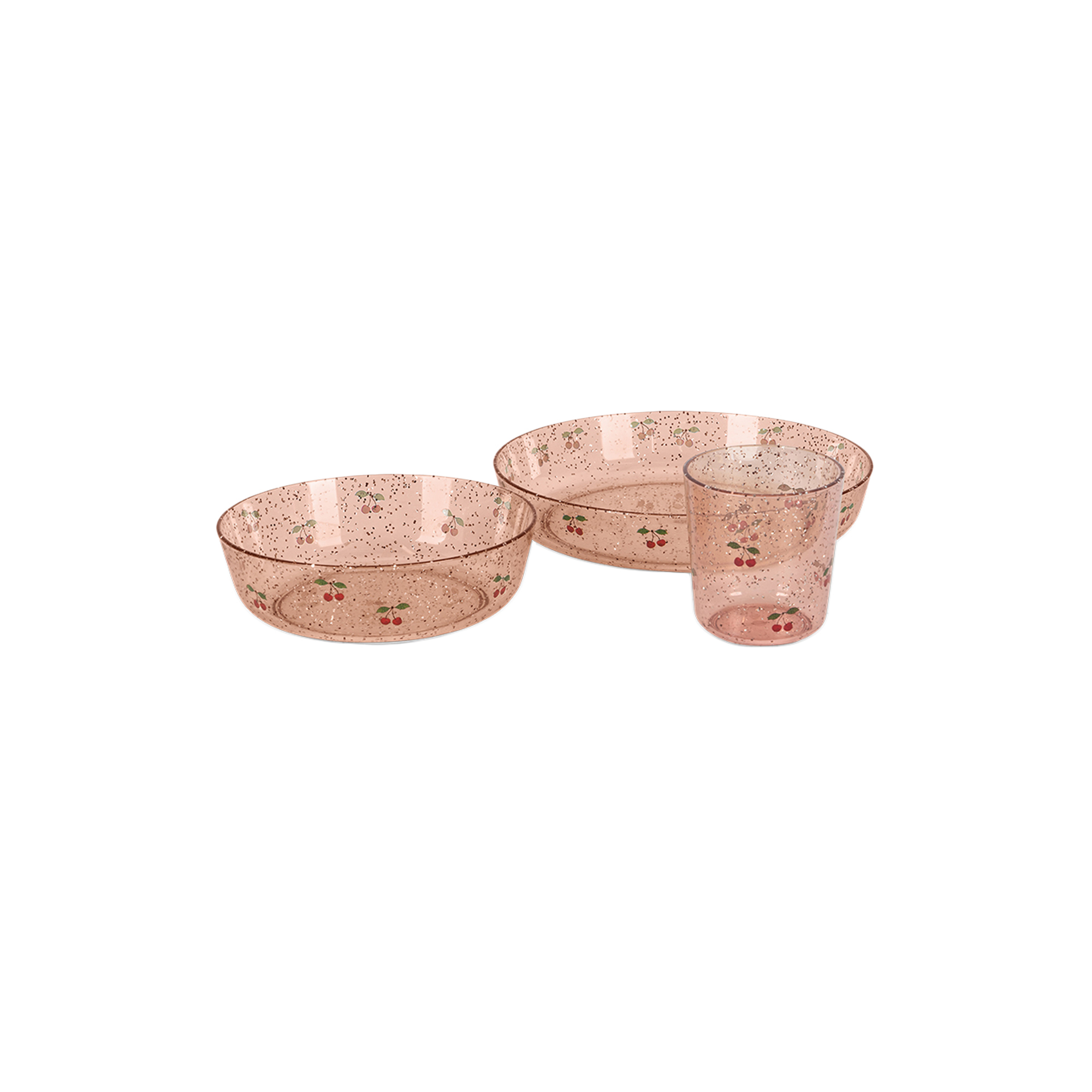 Konges Sløjd - Sparkly Dinner Set, cherry
