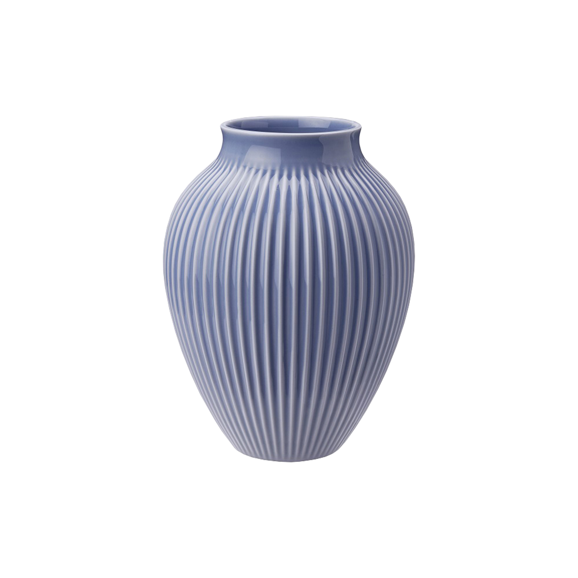 Knabstrup Keramik - Knabstrup vase ripple, lavender - H27 cm