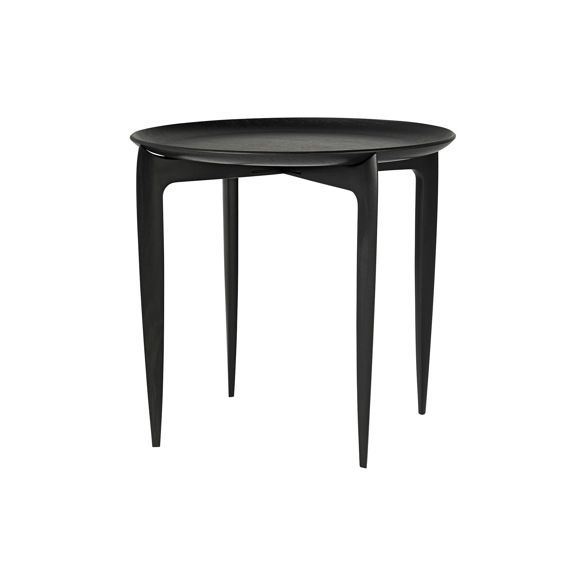 Fritz Hansen - Tray Table, black - H42xØ45 cm