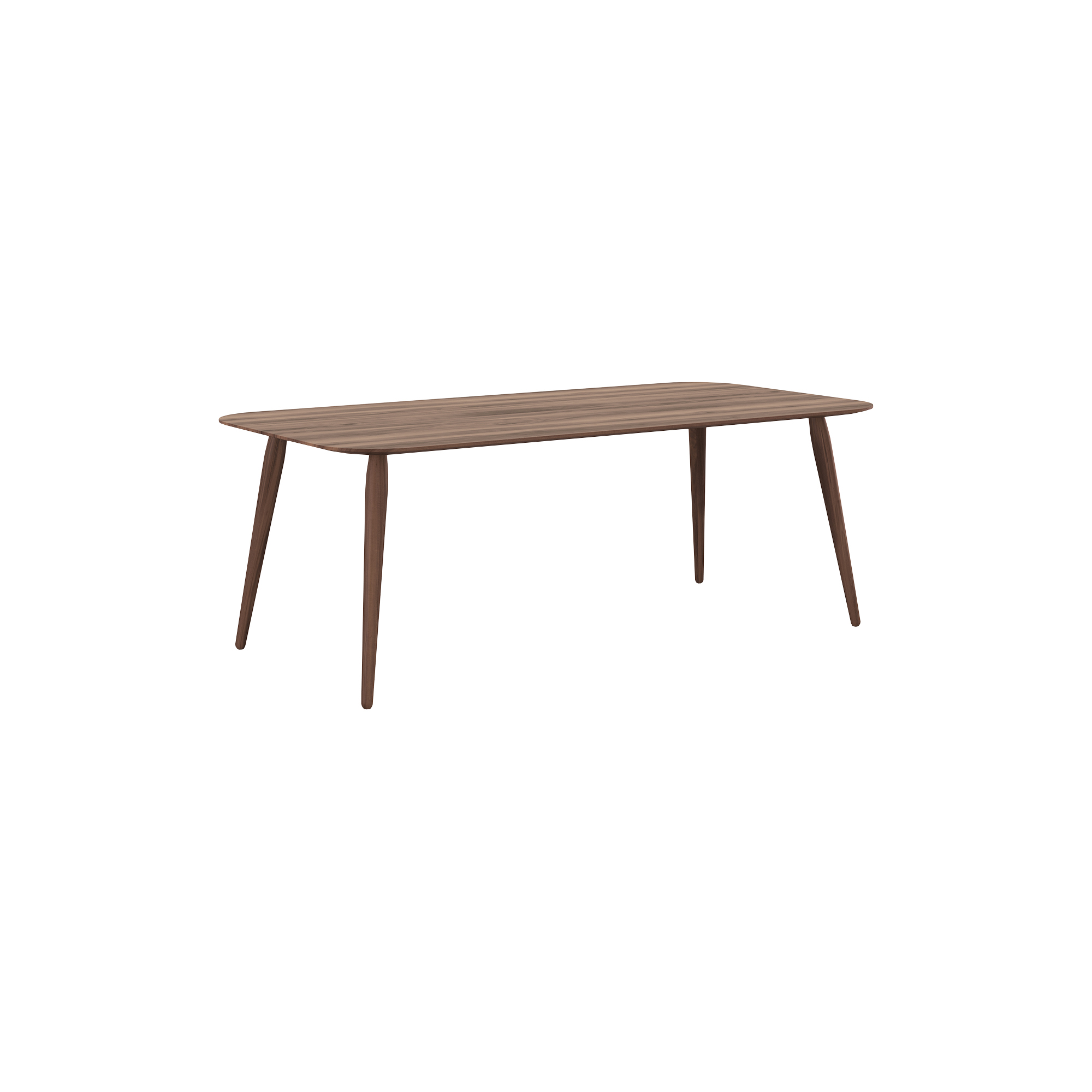 Bruunmunch Furniture - PLAYrectangular sofabord, naturolieret valnød - H44 cm