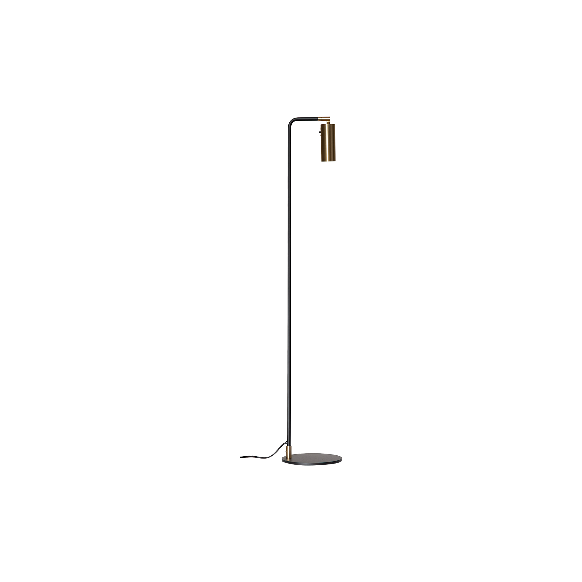 Rubn - Lektor Floor Lamp, black/brass