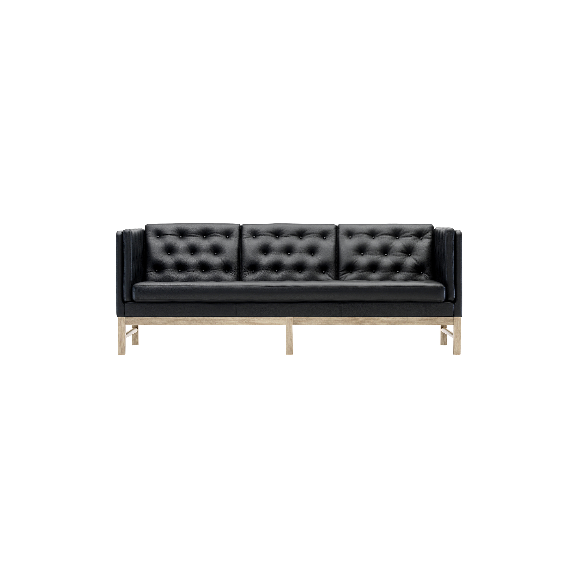 Fredericia Furniture - EJ 315-3 sofa, sort, EJ315-3 - 81x210x77 cm.