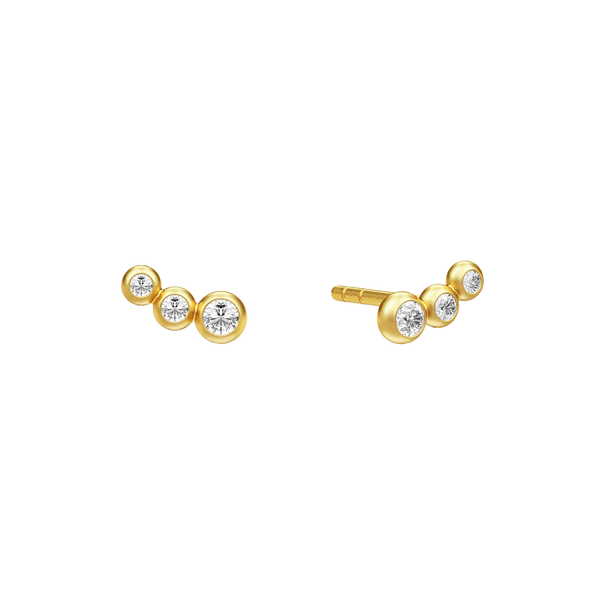 Julie Sandlau - Etcetera Earstuds, gold, Finesse
