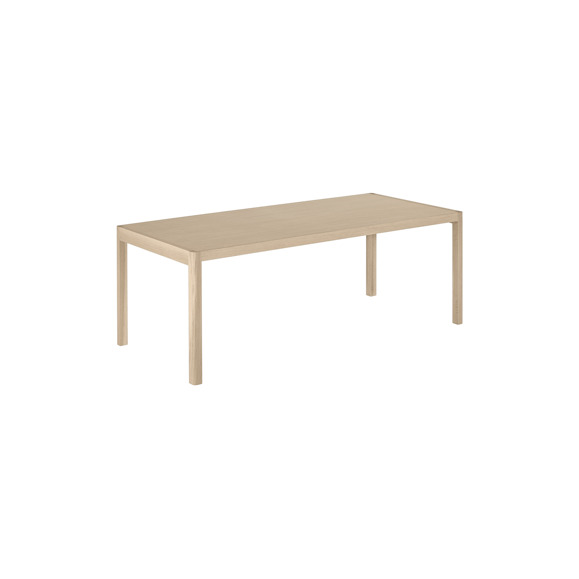 Muuto - Workshop Table, oak veneer/oak, Outline - 200x92 cm
