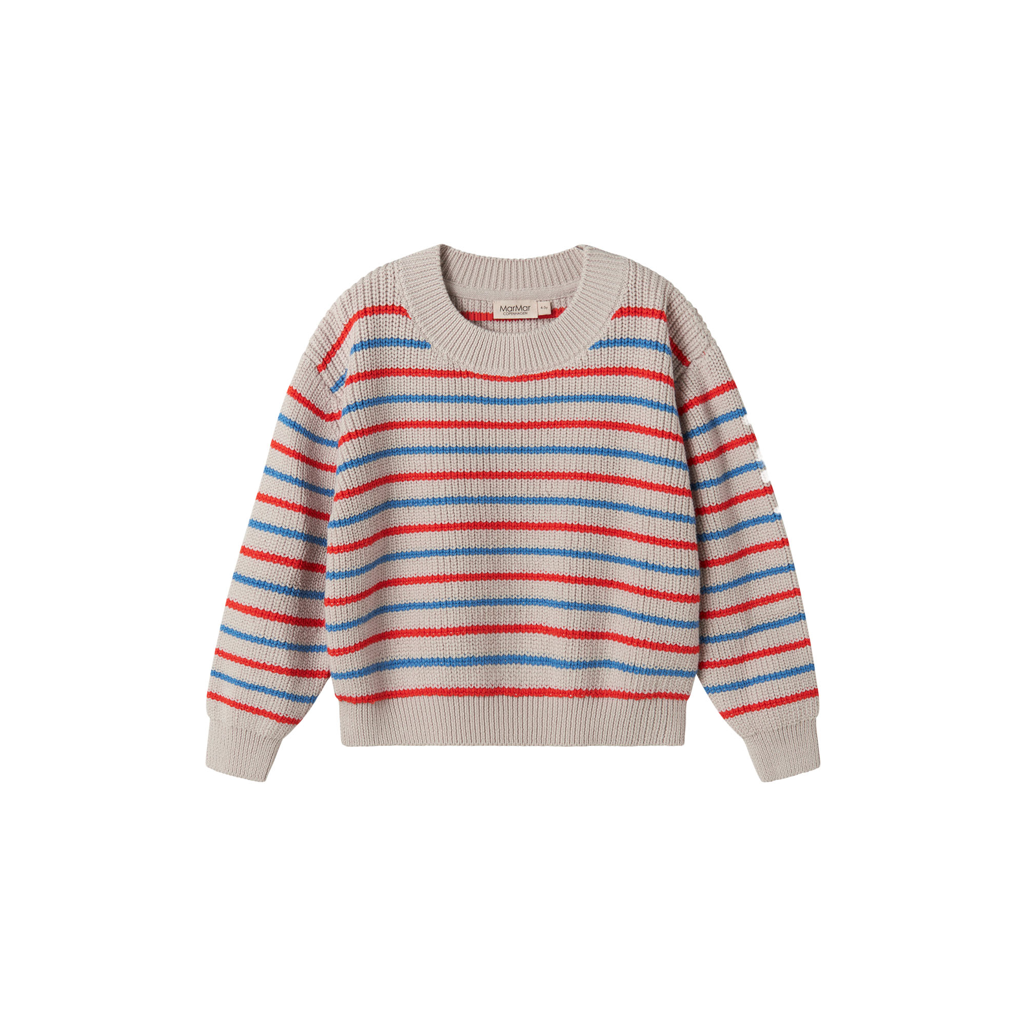 MarMar Copenhagen - Teno Knitwear, tomato mix stripe - Str. 4-5Y-104-110