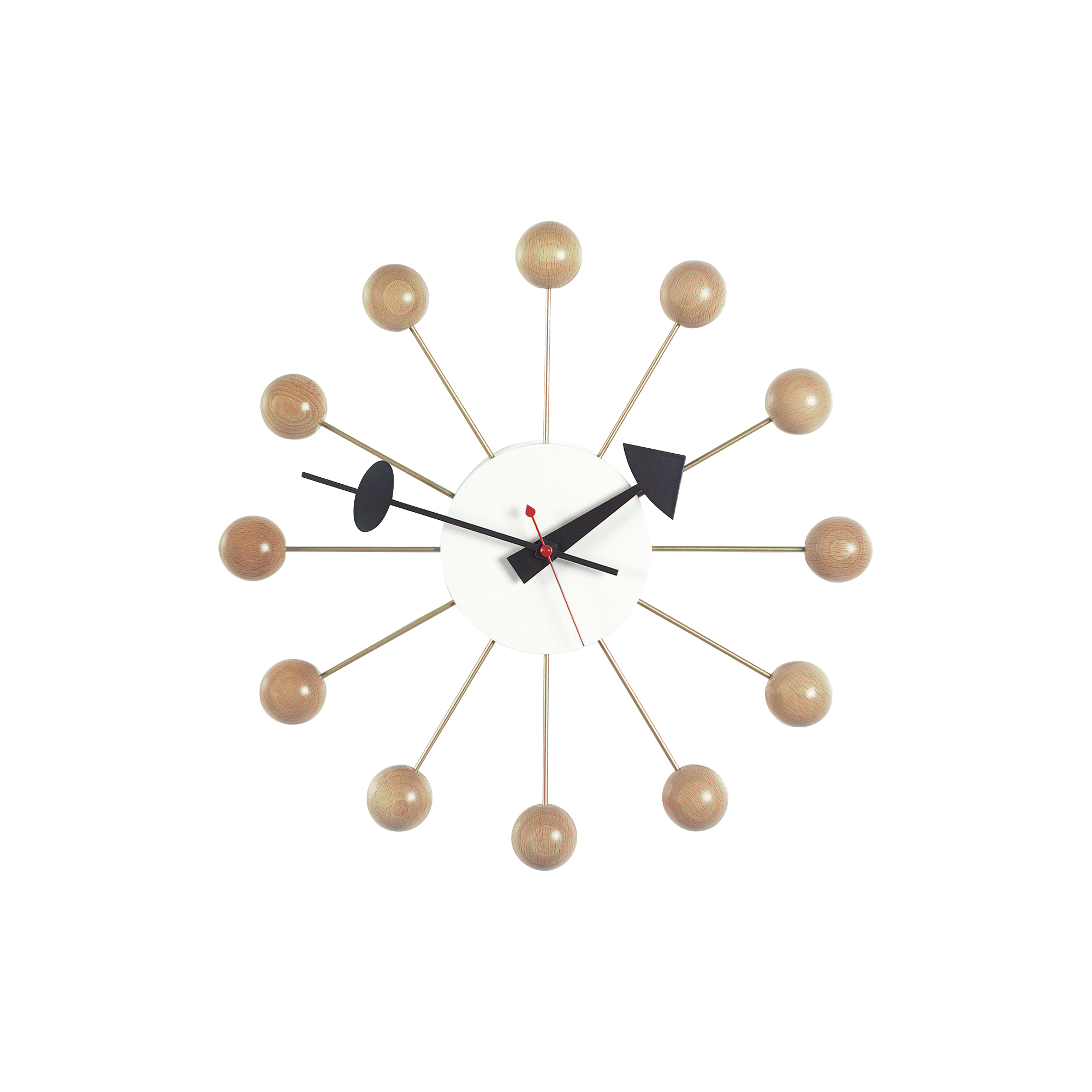 Vitra - Ball vægur, natural beech - Ø 13 cm.