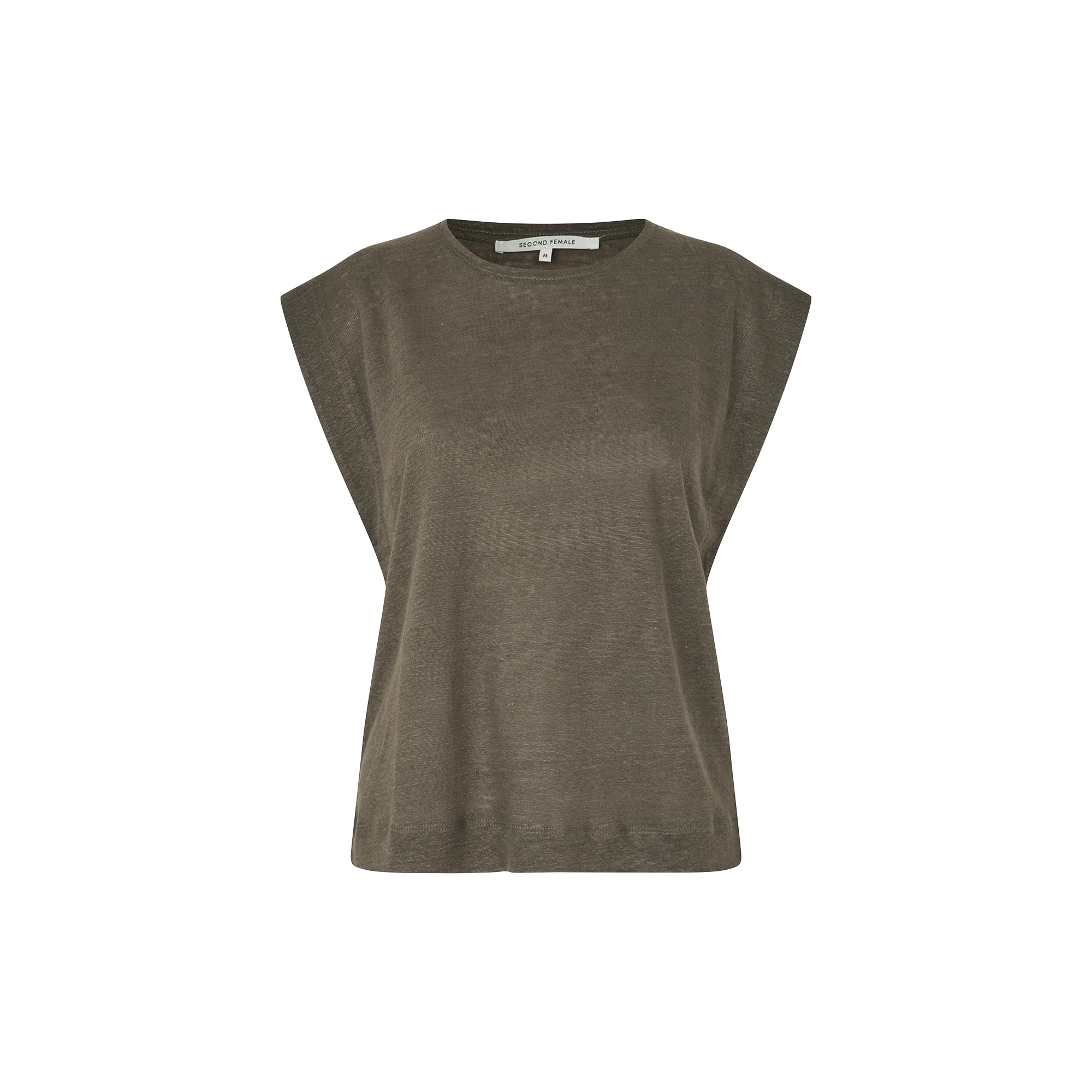Second Female - Peony Top, canteen - Str. XS