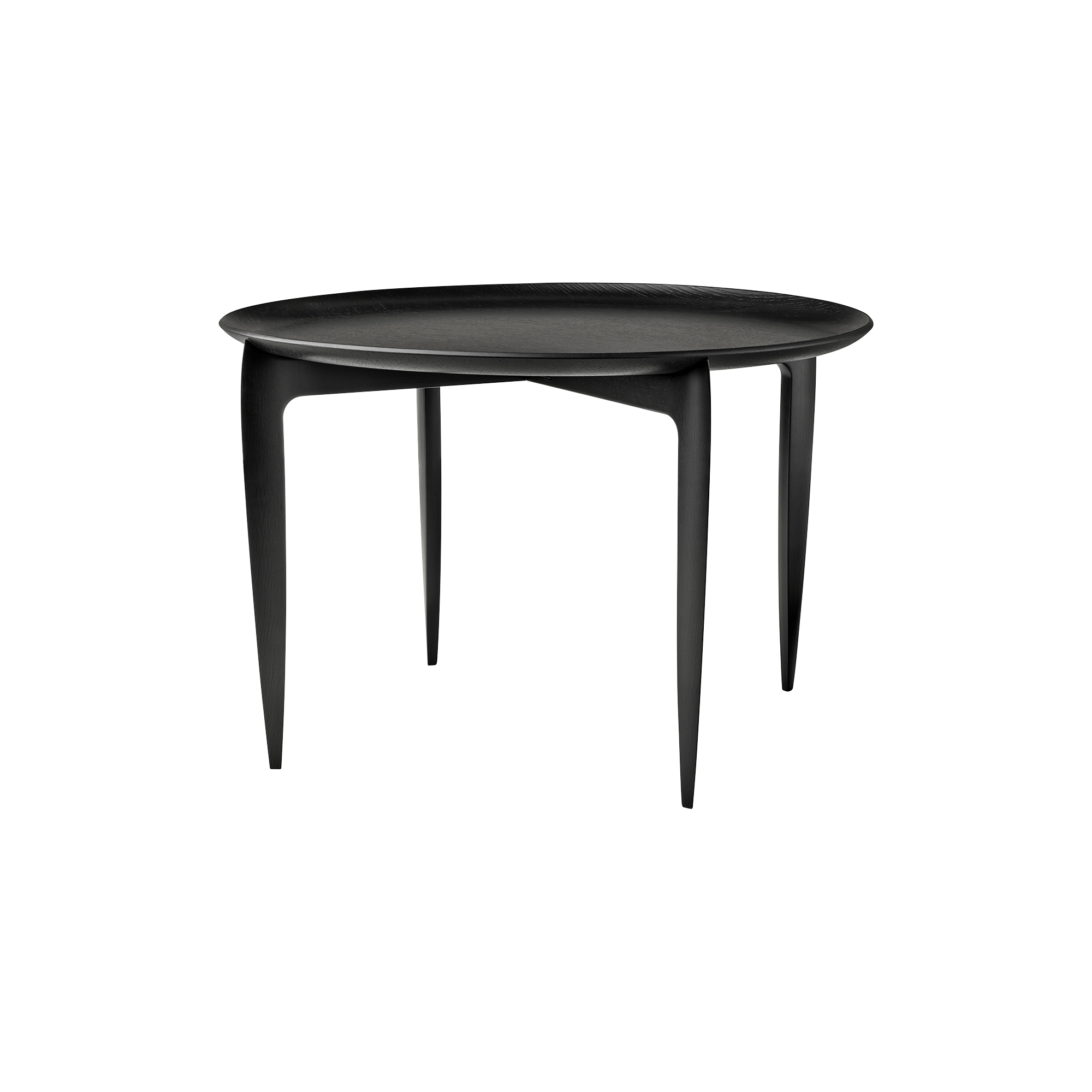 Fritz Hansen - Tray Table, black - H39xØ60 cm