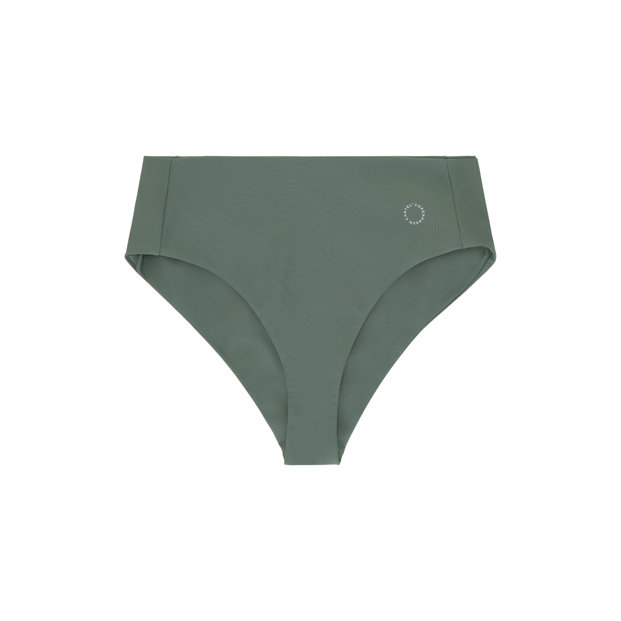 Cartel Copenhagen - Ubud højtaljet bikinitrusse, army - Str. M