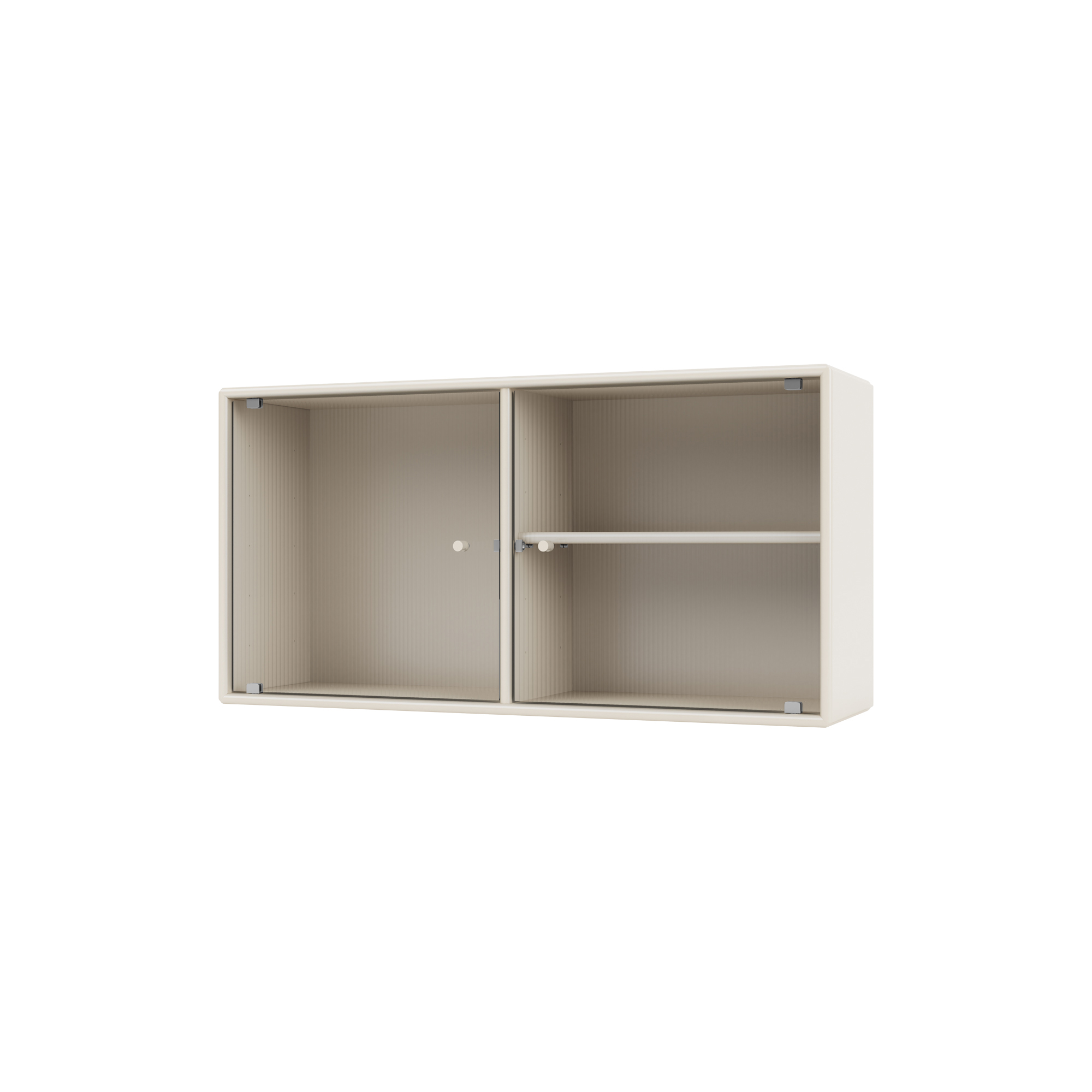 Montana Furniture - RIPPLE I vitrineskab, 158 oat