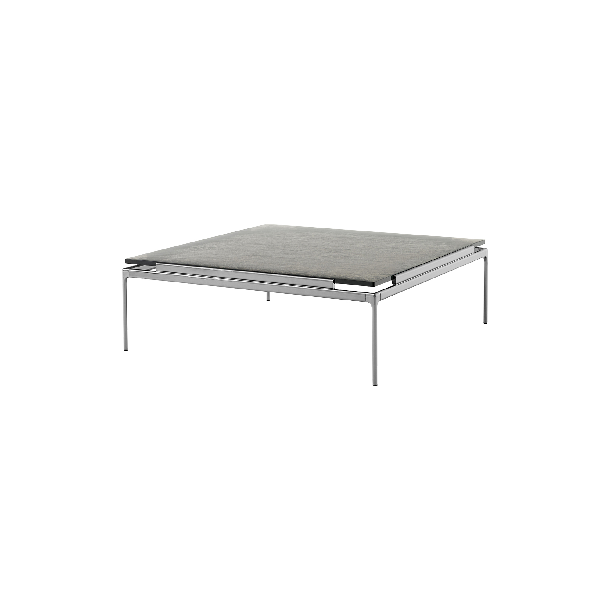 &Tradition - Sett LN13 Coffee Table, smoked glass/dark chrome