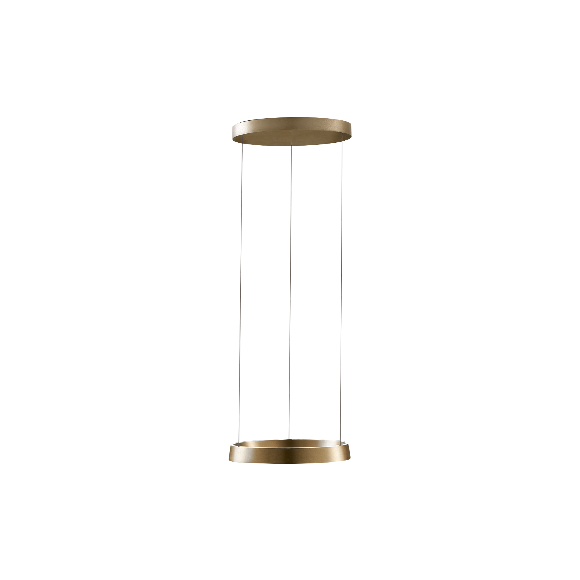 LIGHT-POINT - EDGE ROUND pendel, brass