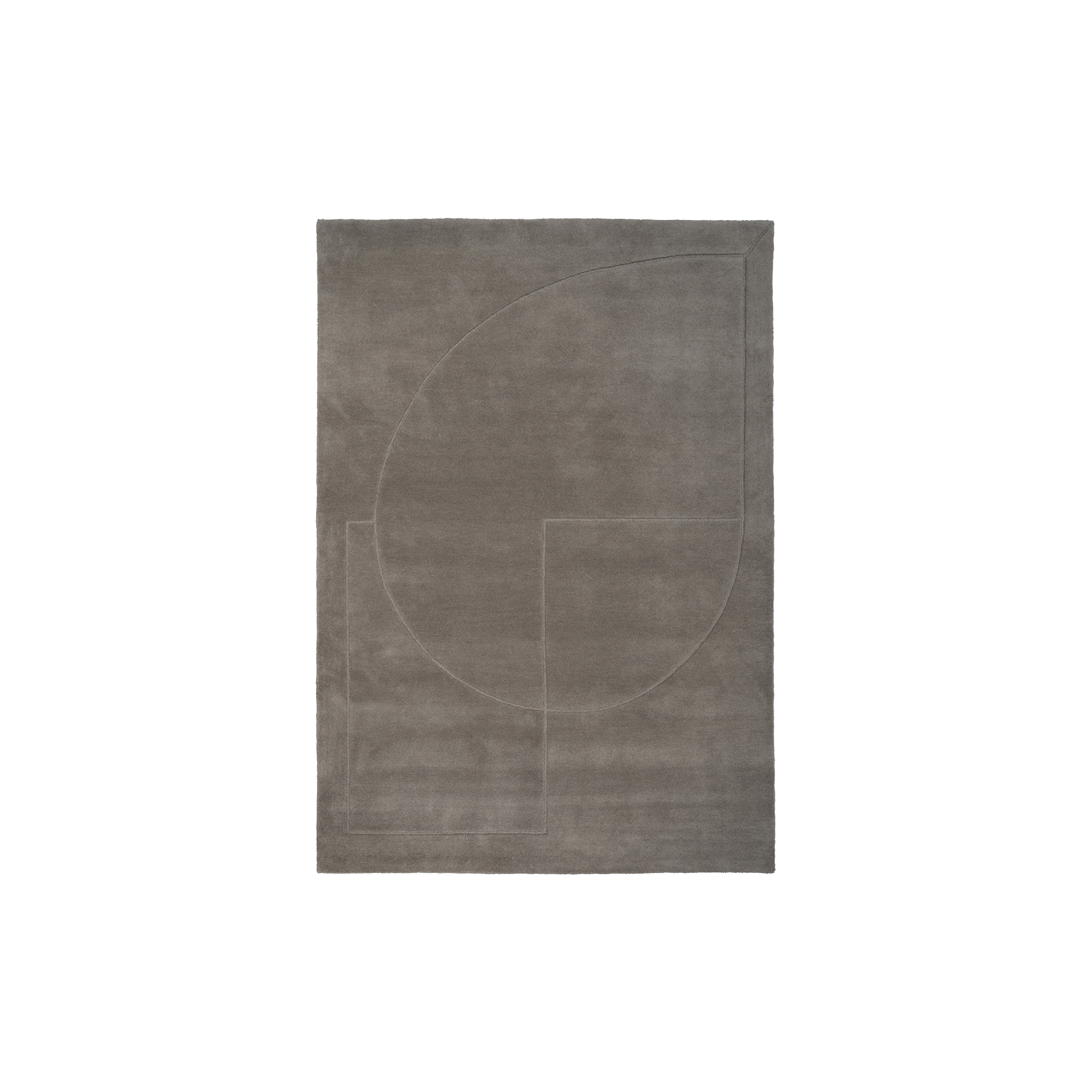 Linie Design - Lineal Poem gulvtæppe, grey - 170x240 cm
