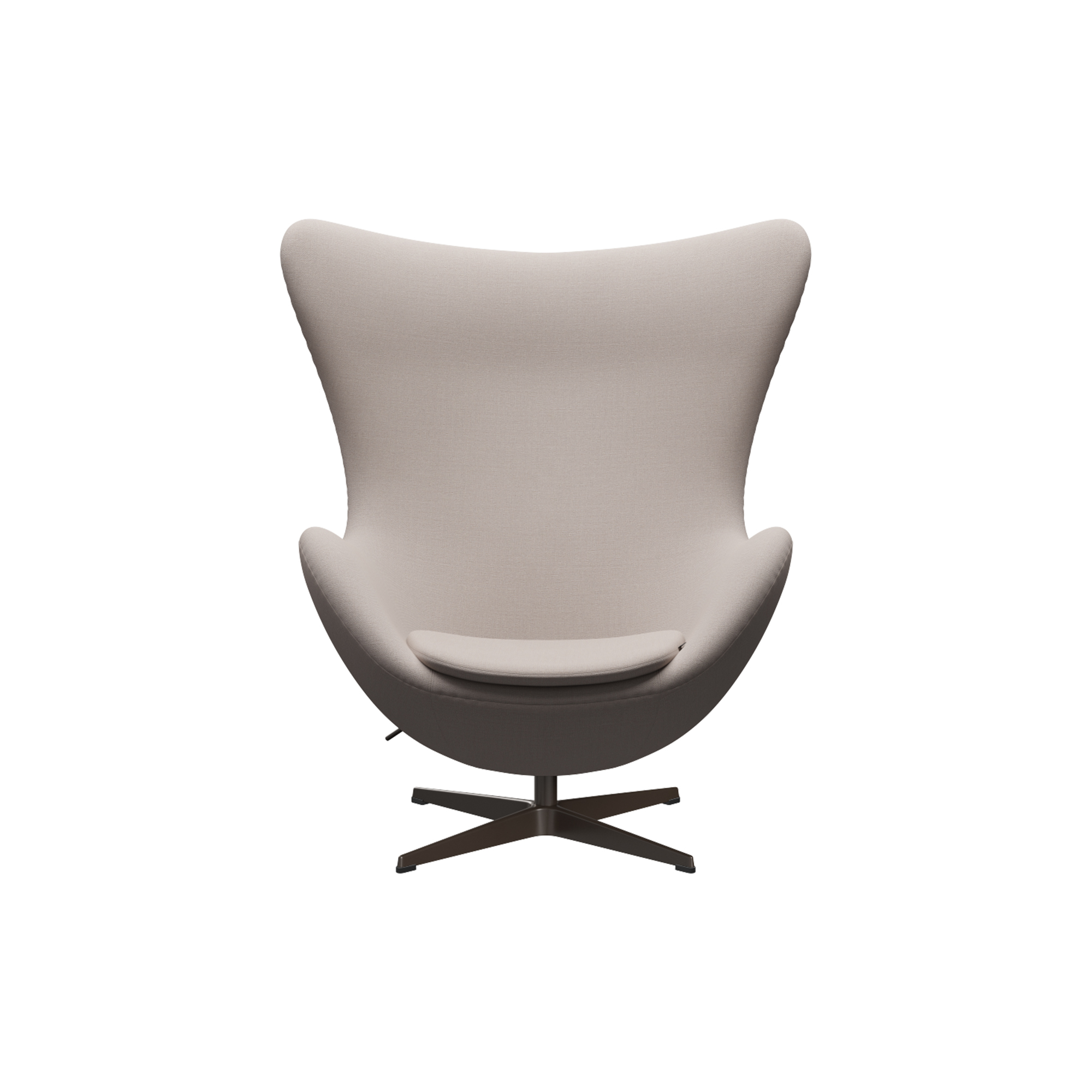 Fritz Hansen - Ægget 3316 loungestol, Christianshavn 1120 light beige/brown bronze
