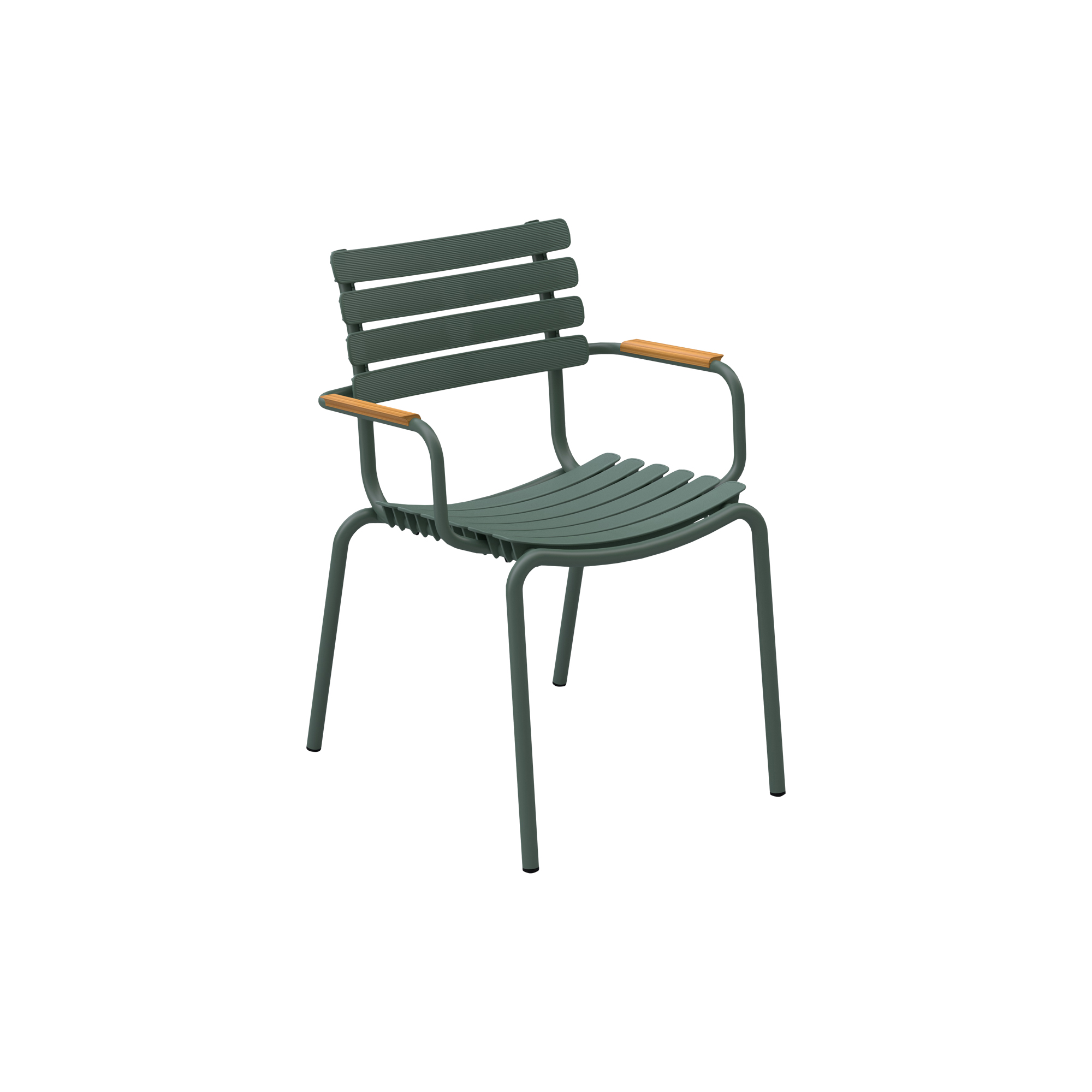 HOUE - ReCLIPS bambus spisebordsstol, olive green