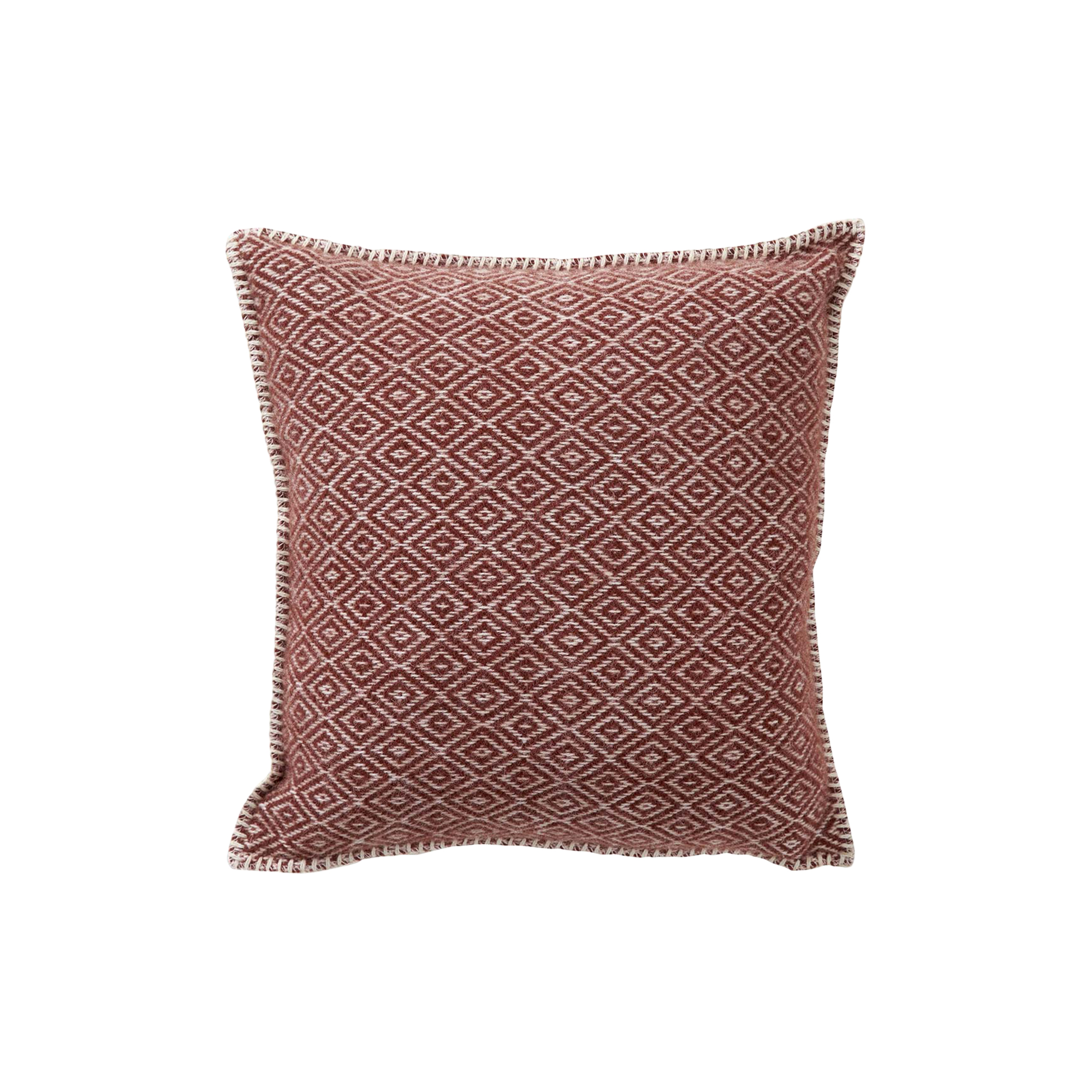 Klippan Yllefabrik - Stella uld pude, rust - 45x45 cm