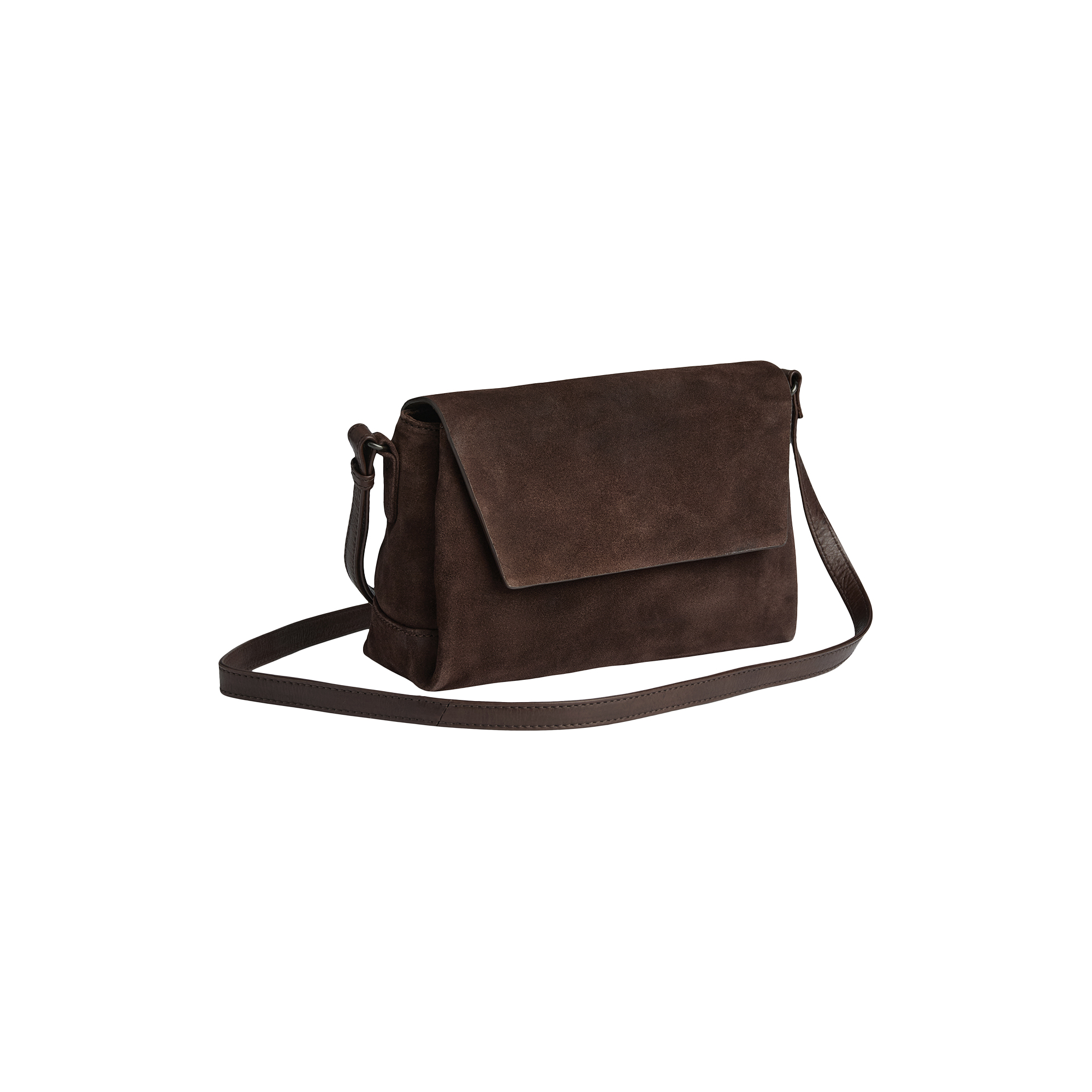 Markberg - JulesMBG Crossbody Bag Suede, dark brown