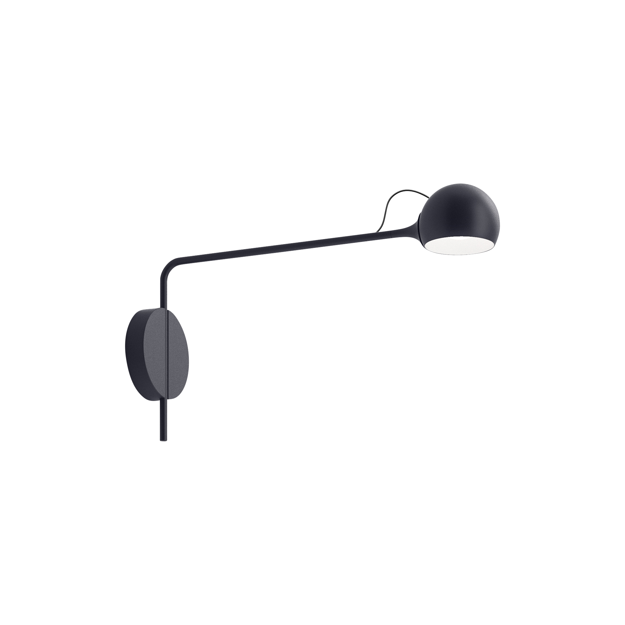 Artemide - IXA væglampe, anthracite, Novelties - H: 28,5 x L: 49,2 x Ø 12 cm.