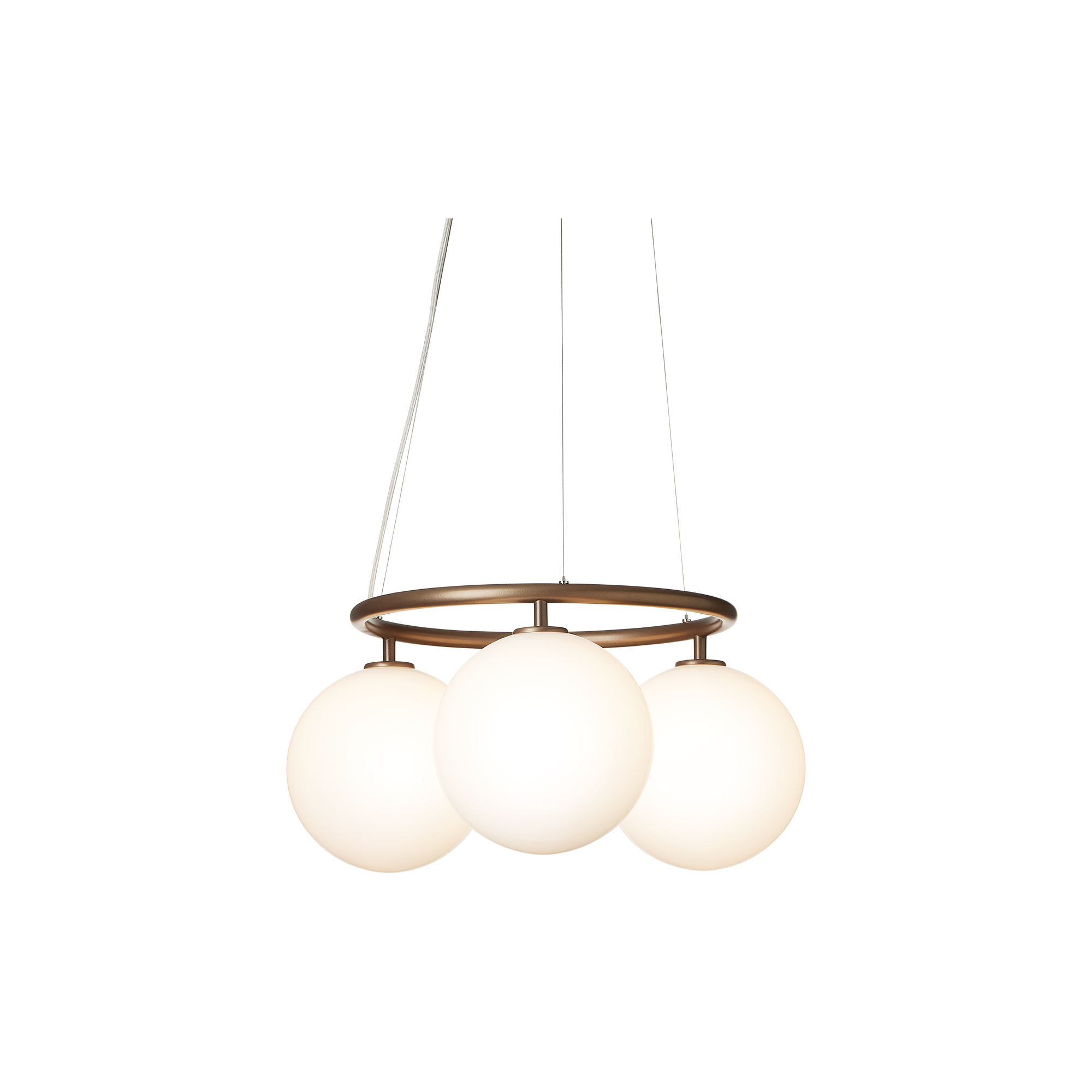 Nuura - Miira 3 Circular Pendant, dark bronze/opal