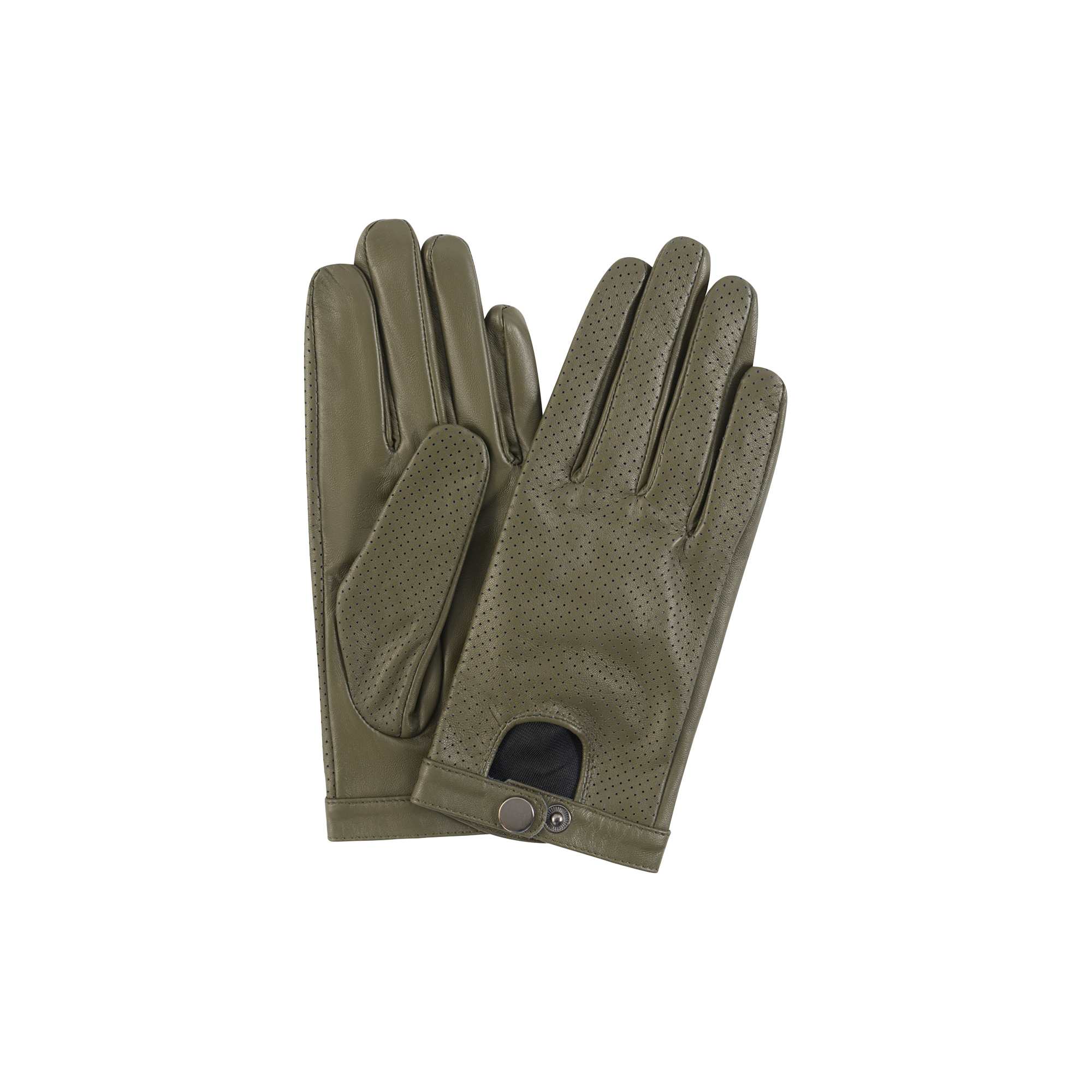 Depeche - Skindhandsker, 194 moss green - 7.5
