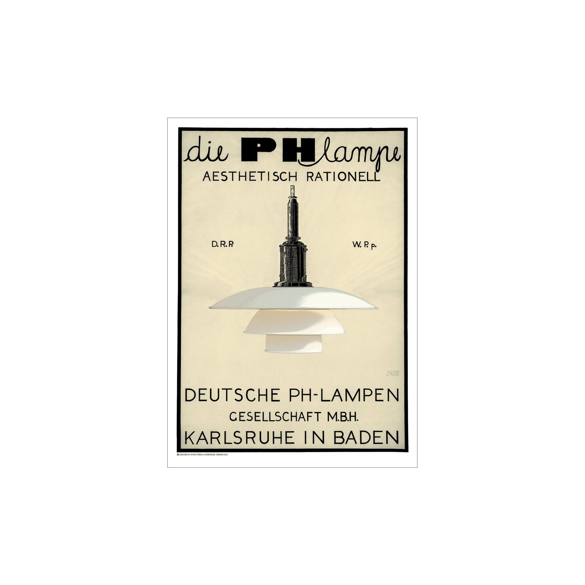Poster & Frame - PH Lampe - White - A3