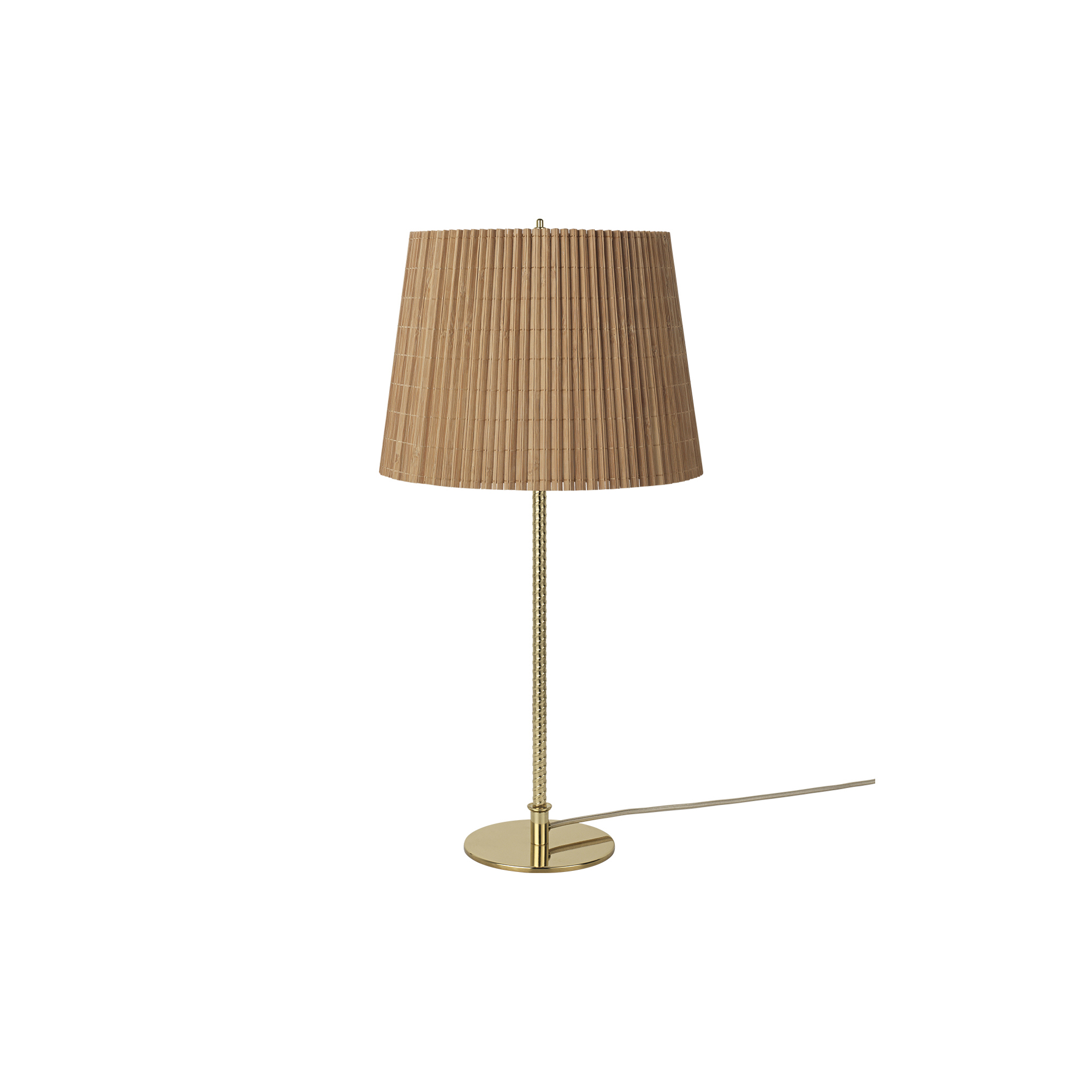 GUBI - 9205 Table Lamp, brass/bamboo