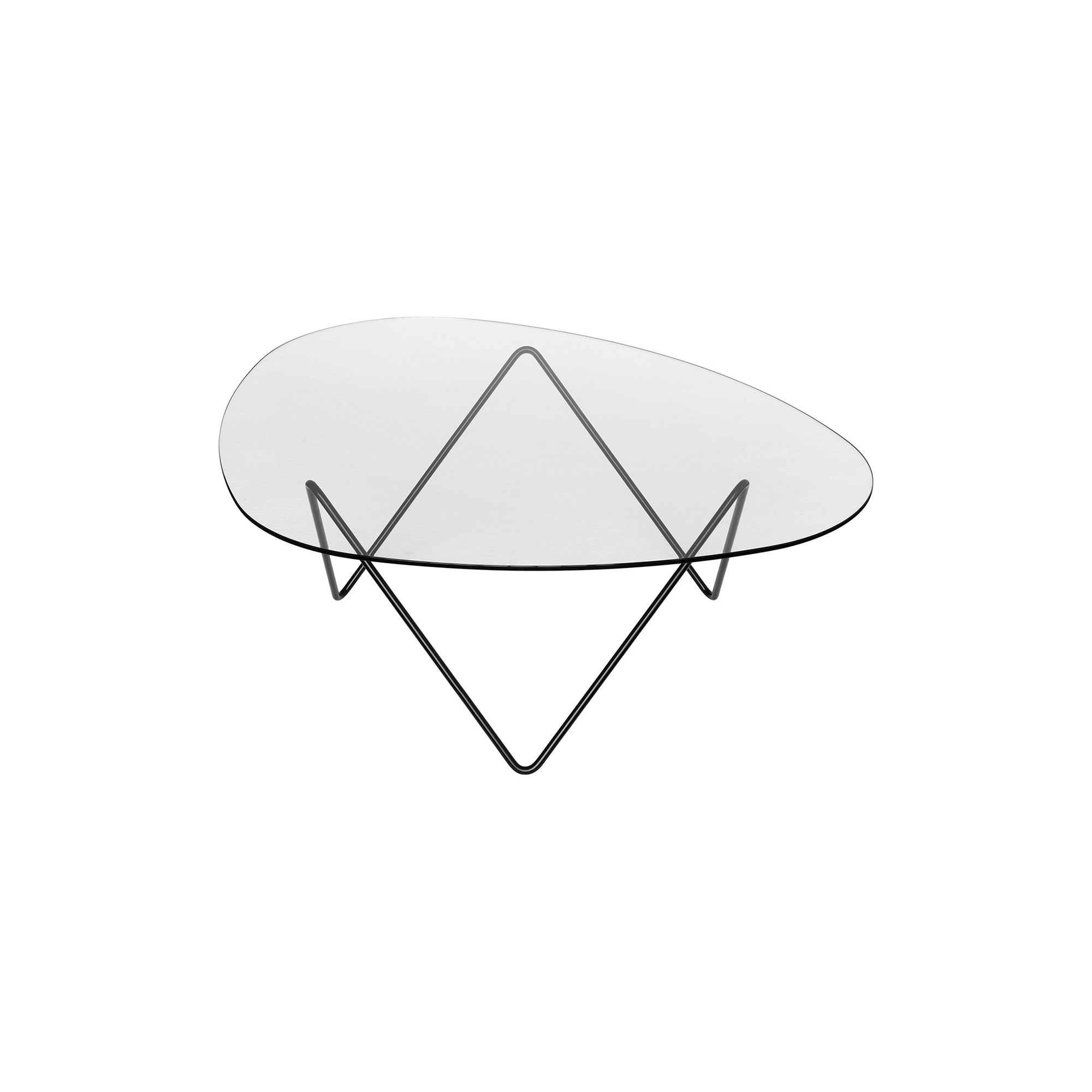GUBI - Pedrera Coffee Table, black semi matt - H: 38 x L: 106 x B: 86 cm.