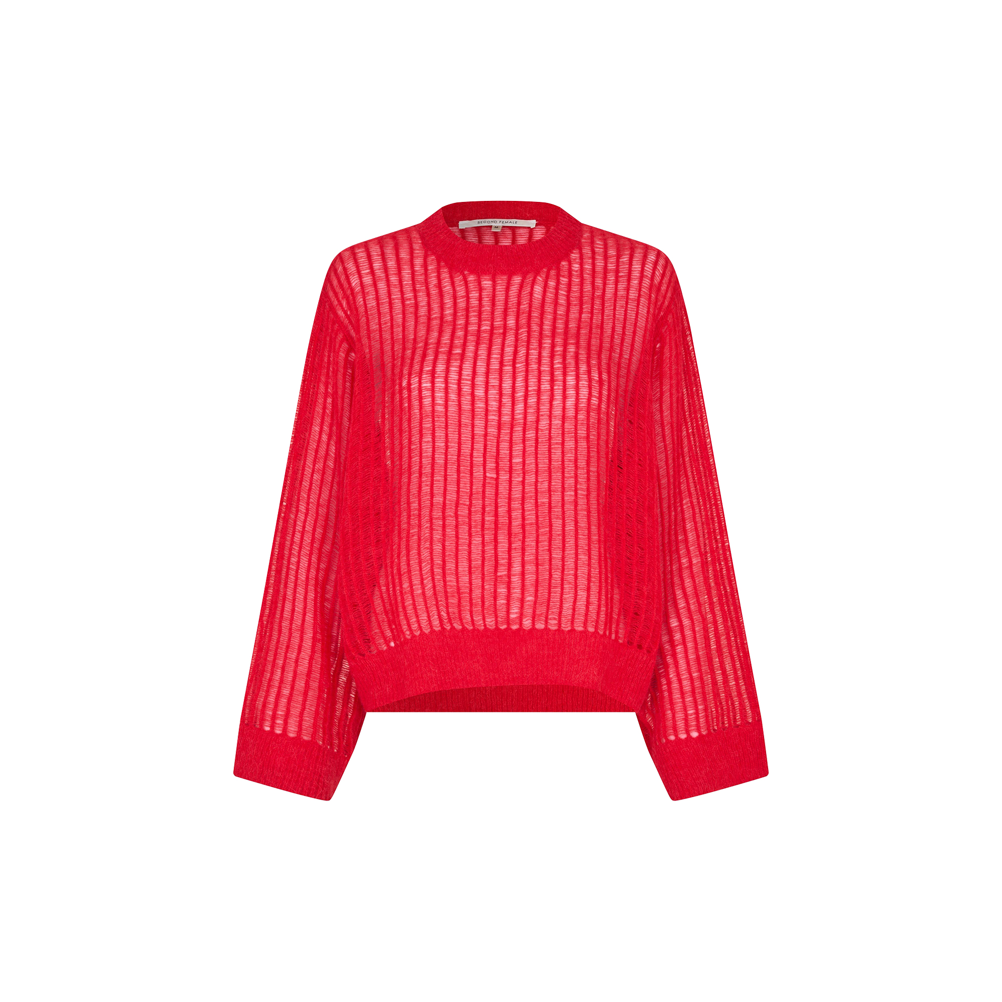 Second Female - Georgina Knit O-Neck, poinciana - Str. M