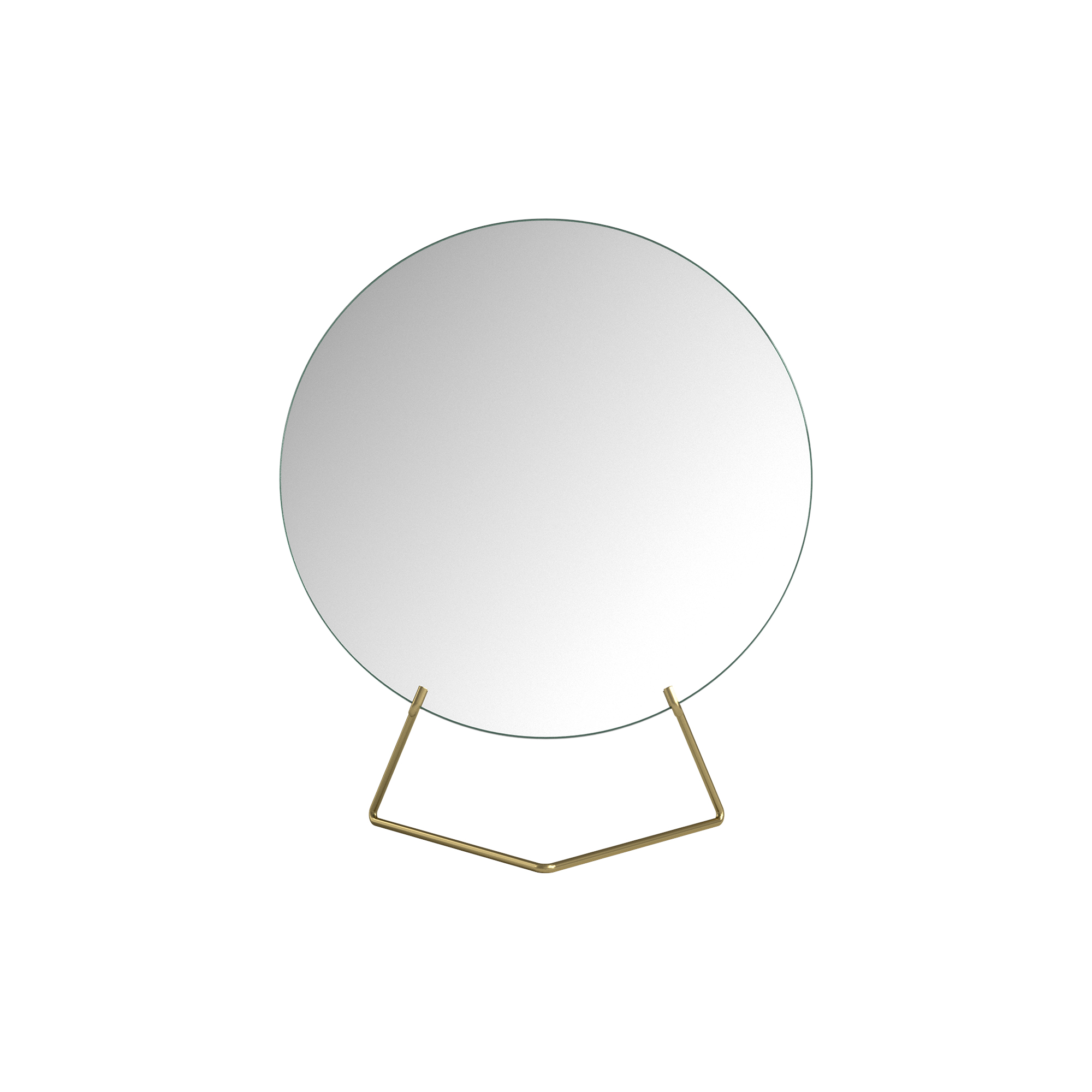 MOEBE - Standing Mirror, brass - Ø20