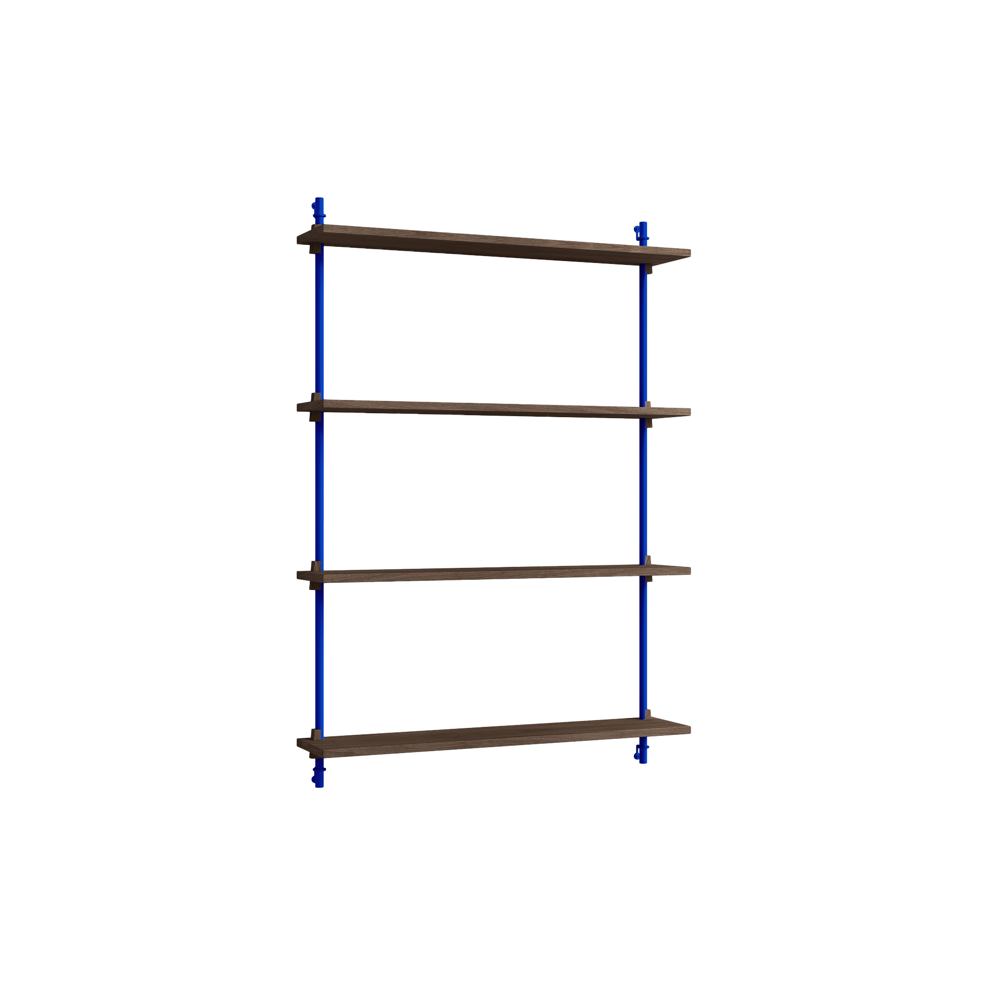 MOEBE - Wall Shelving Medium, smoked oak/deep blue