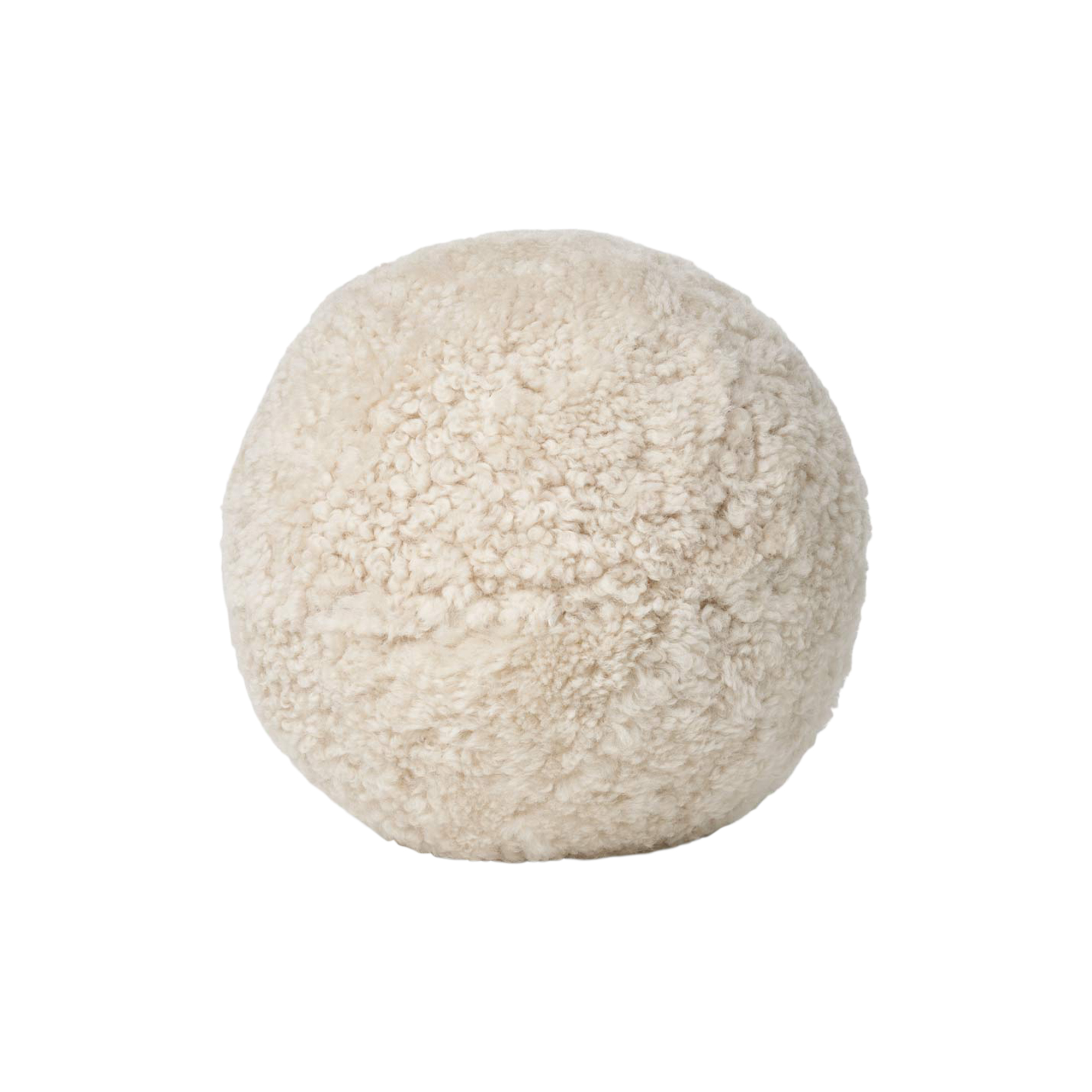 NATURES Collection - Angelite Round pude, pearl - Ø 30 cm.