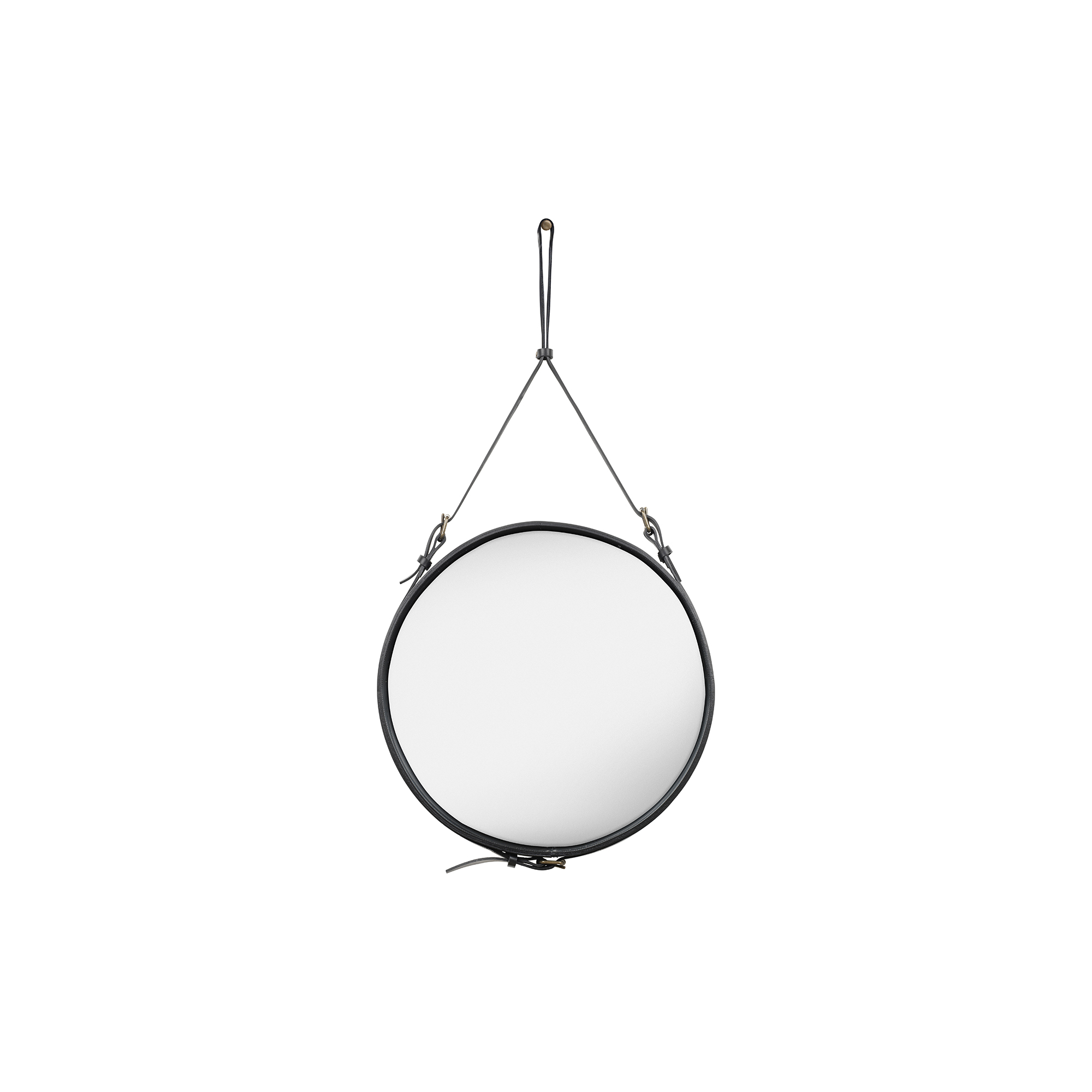GUBI - Adnet Circular Wall Mirror, black - Ø58 cm