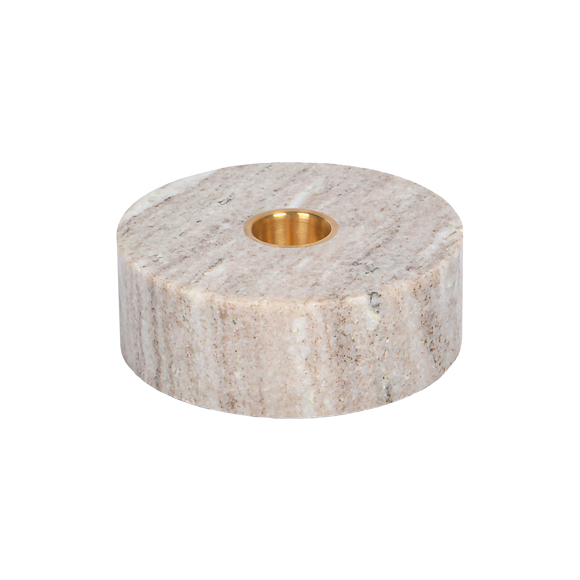 Uyuni Lighting - Marble base Candleholder, desert beige