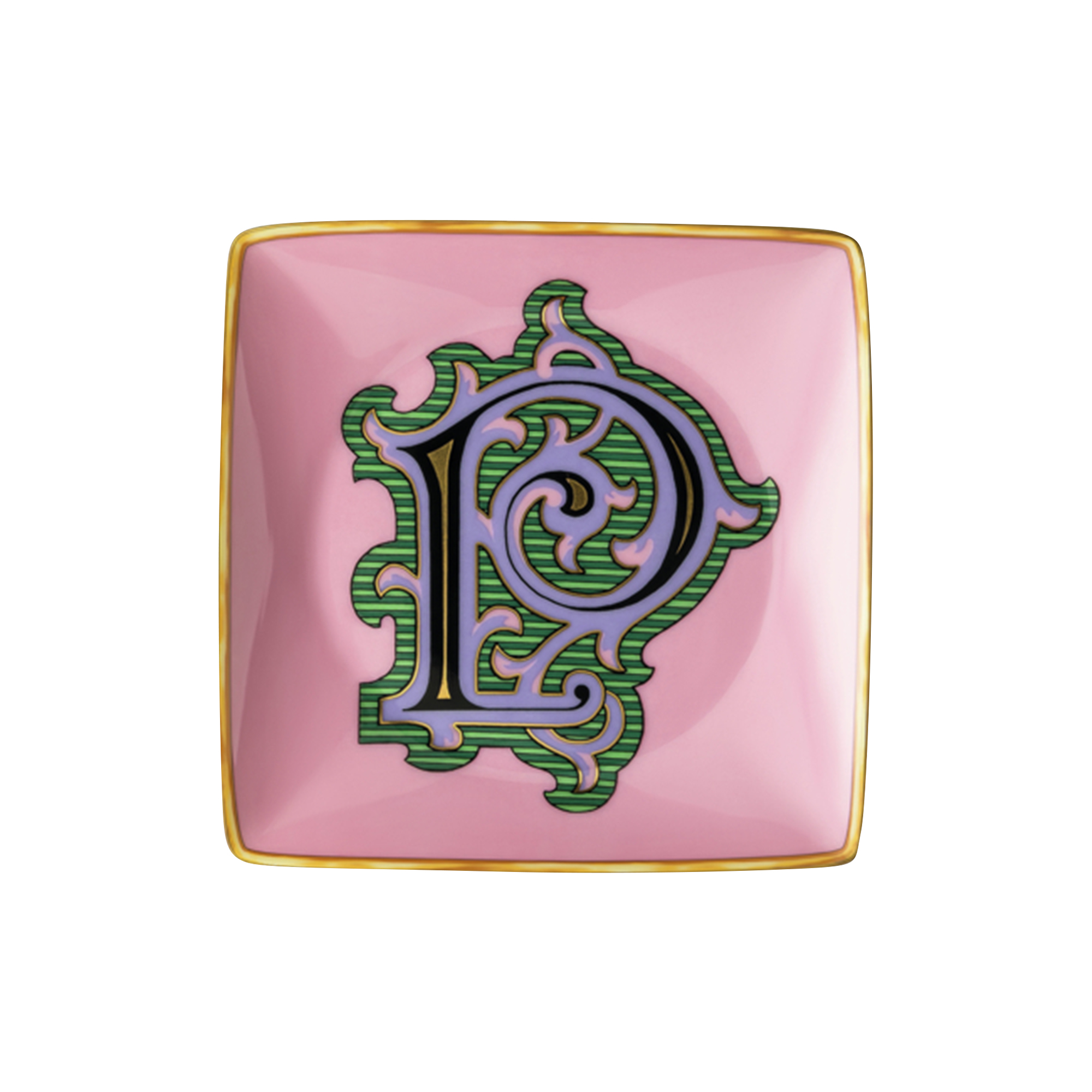 Rosenthal x Versace - Versace Alphabet Dish P, Alphabet Collection